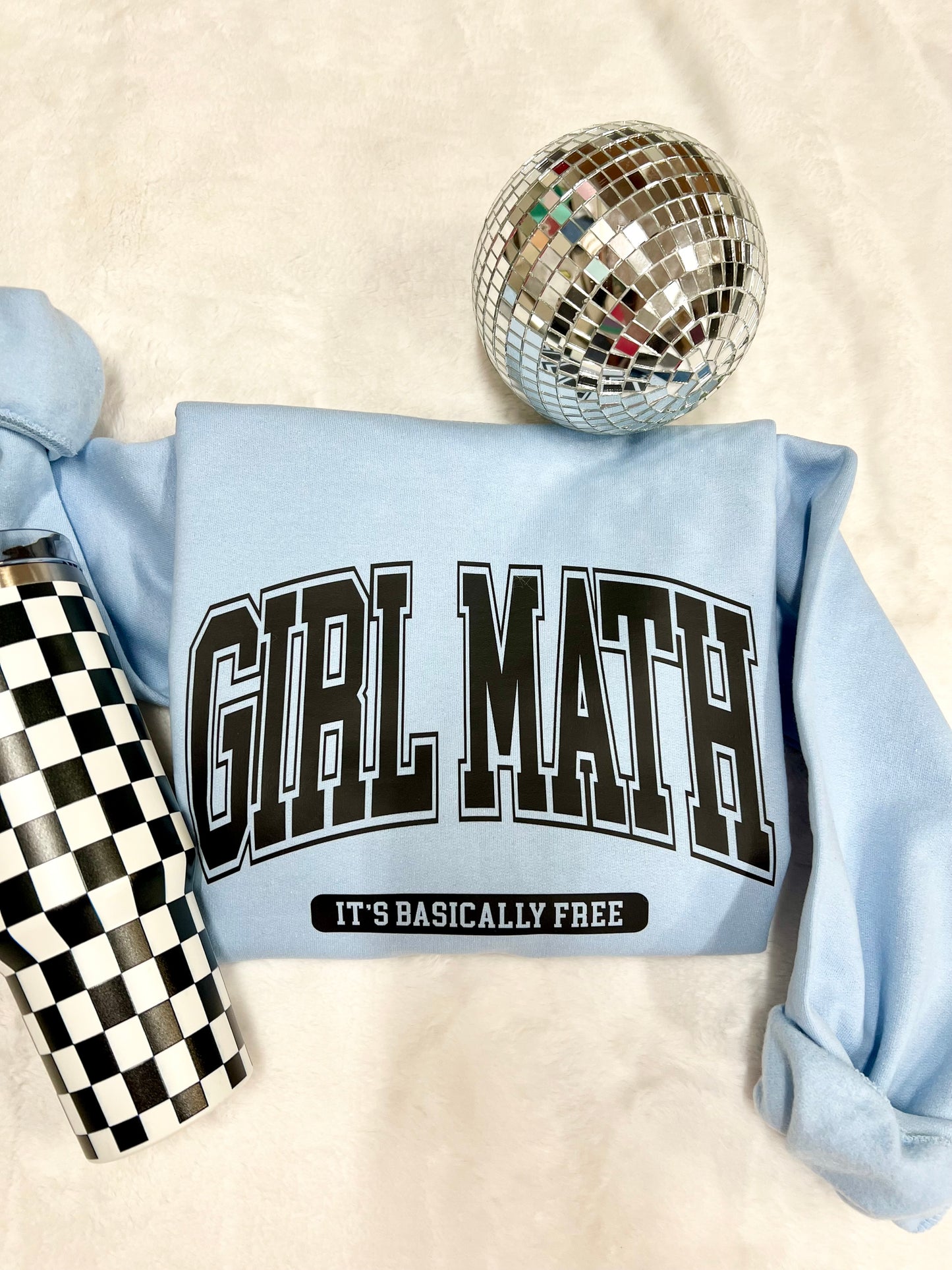 GIRL MATH ITS BASICALLY FREE - DTF TRANSFER