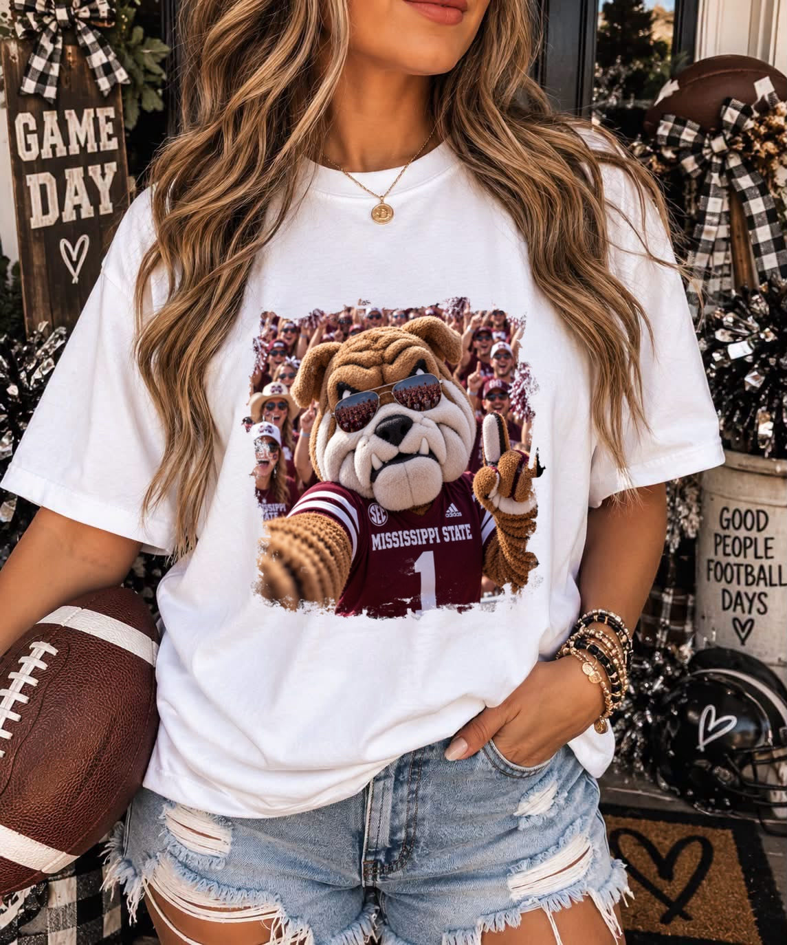 MISSISSIPPI STATE BULLDOGS SELFIE - DTF TRANSFER