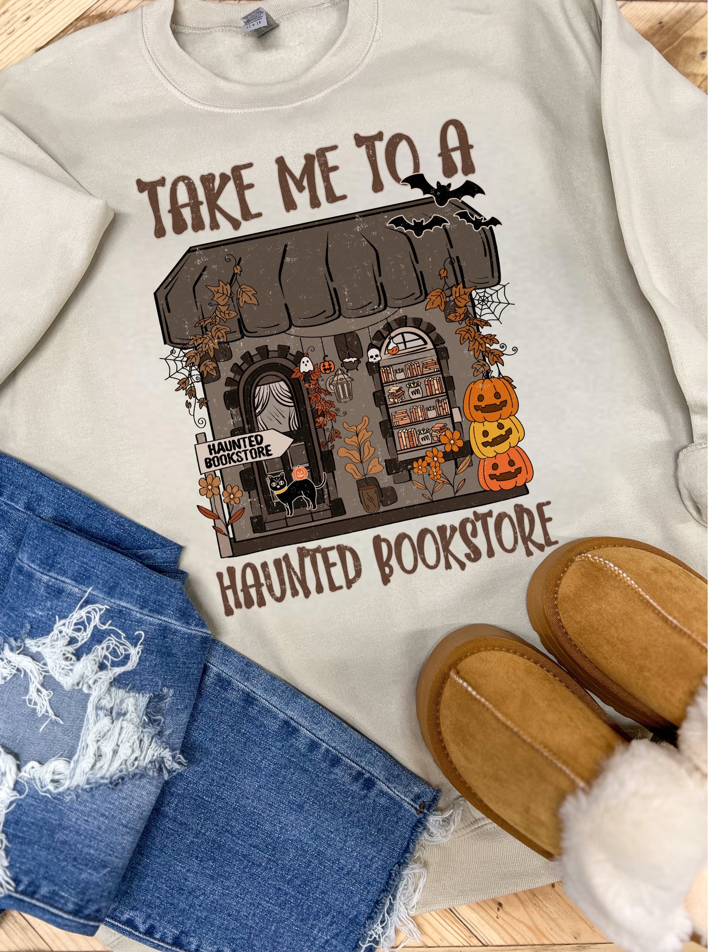 TAKE ME TO A HAUNTED BOOKSTORE- DTF TRANSFER