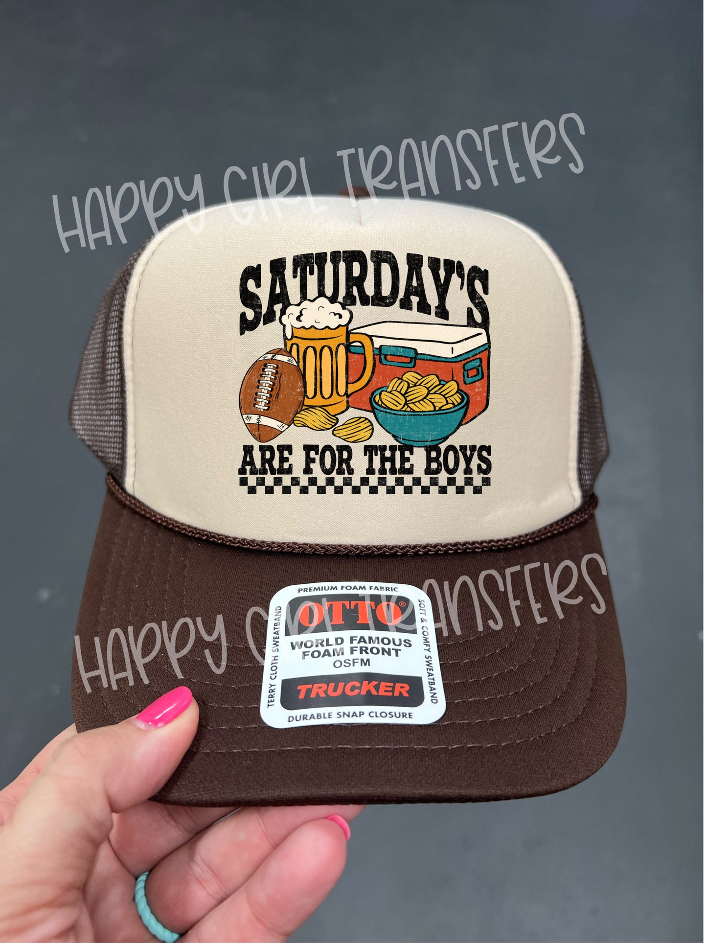 SATURDAYS ARE FOR THE BOYS - DTF TRANSFER