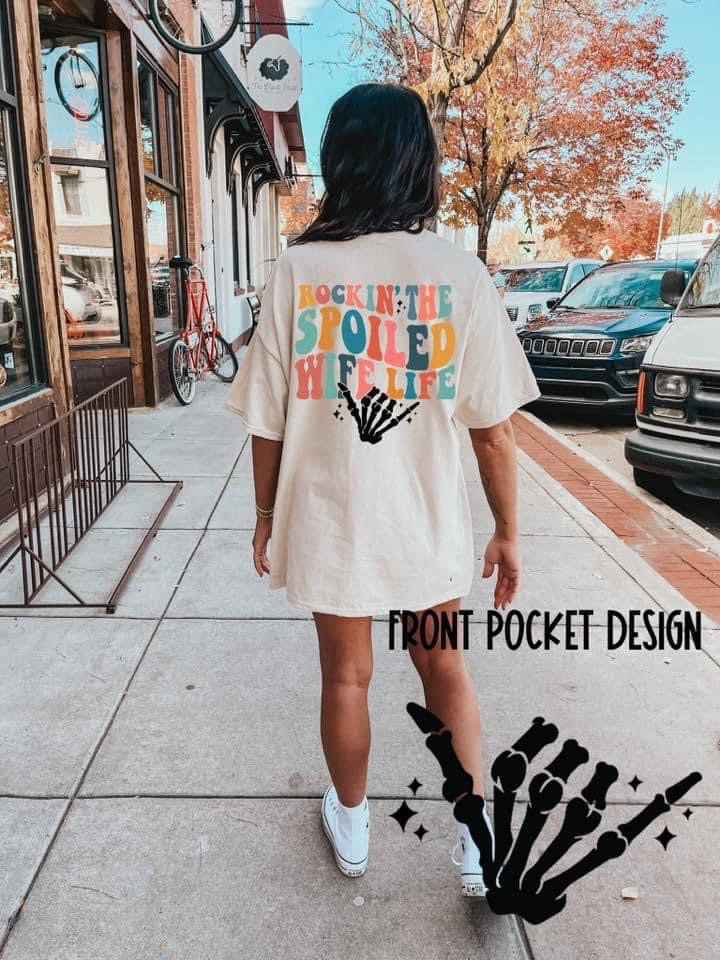 ROCKIN’ THAT SPOILED WIFE LIFE (COLORFUL) - DTF TRANSFER
