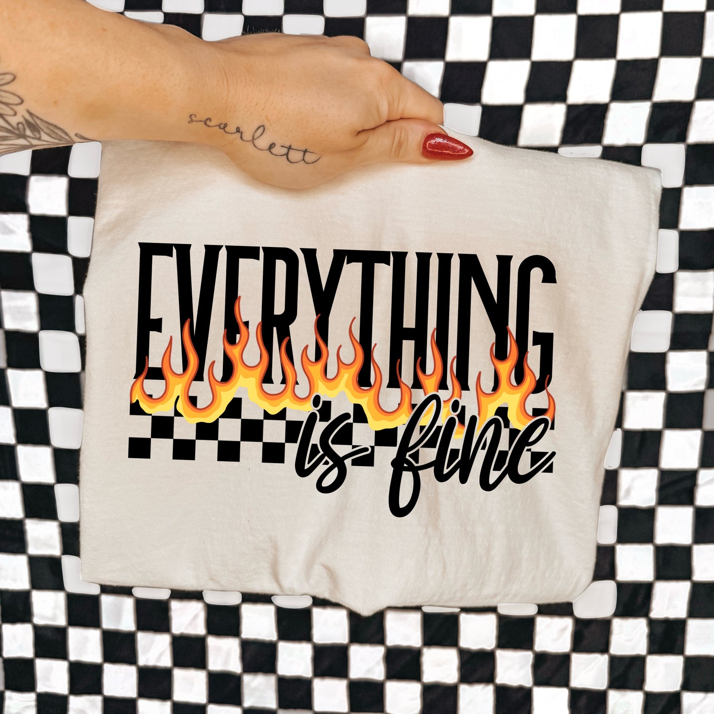 EVERYTHING IS FINE - DTF TRANSFER