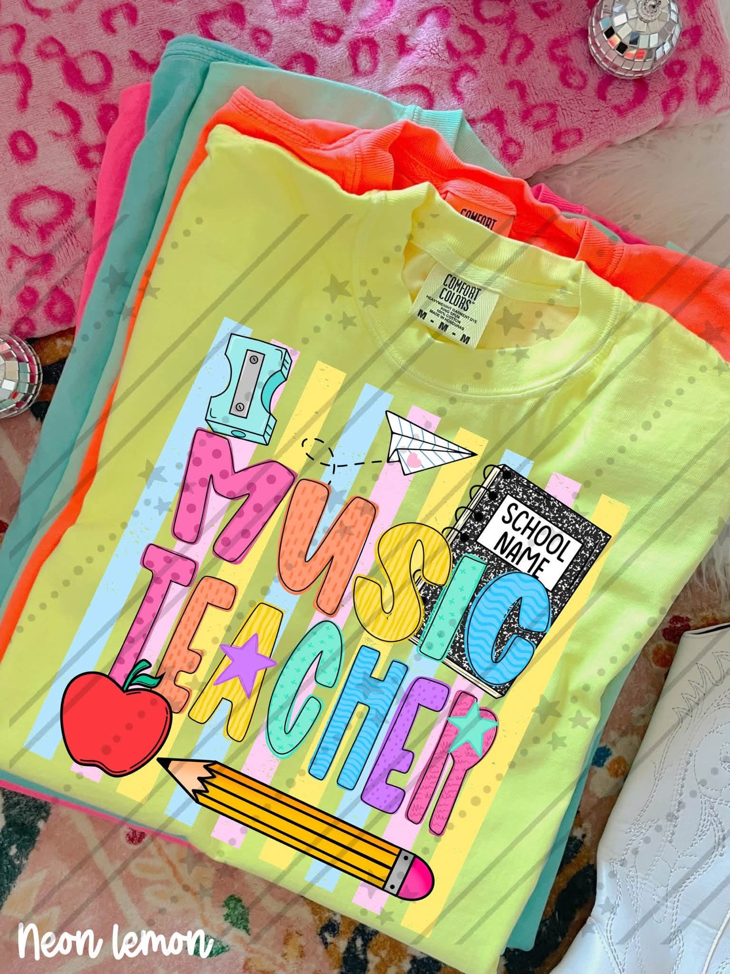 NEON MUSIC TEACHER - DTF TRANSFER