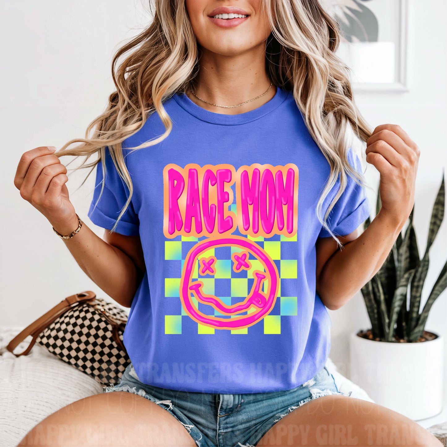 NEON RACE MAMA - DTF TRANSFER