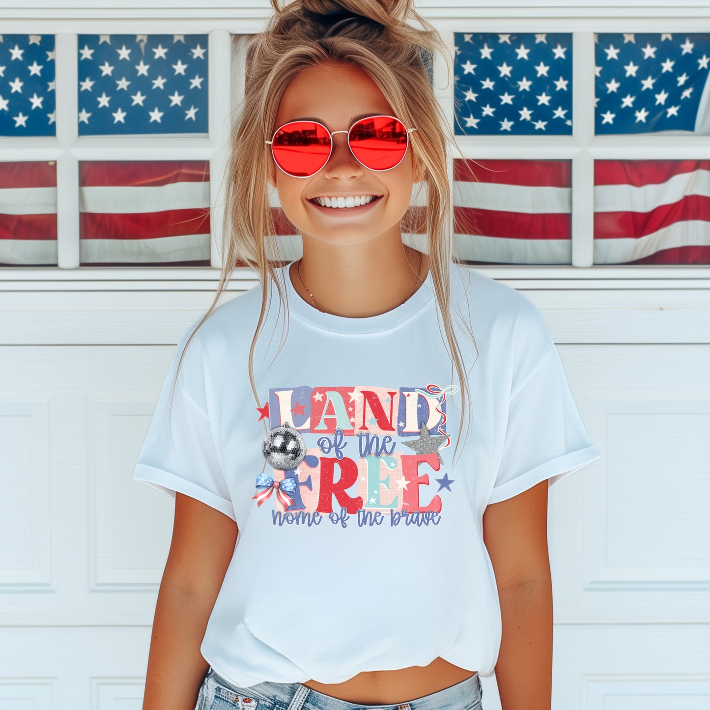 RETRO LAND OF THE FREE - DTF TRANSFER
