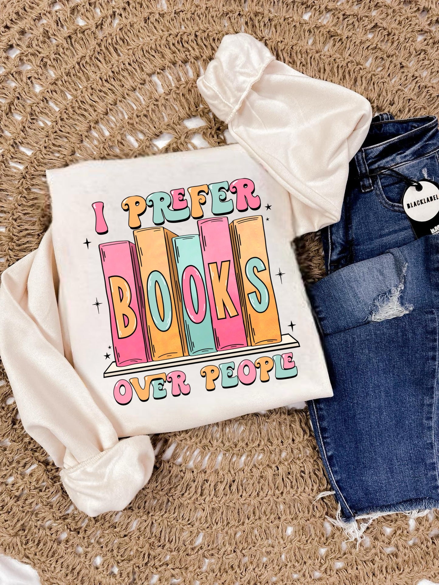 I PREFER BOOKS OVER PEOPLE - DTF TRANSFER