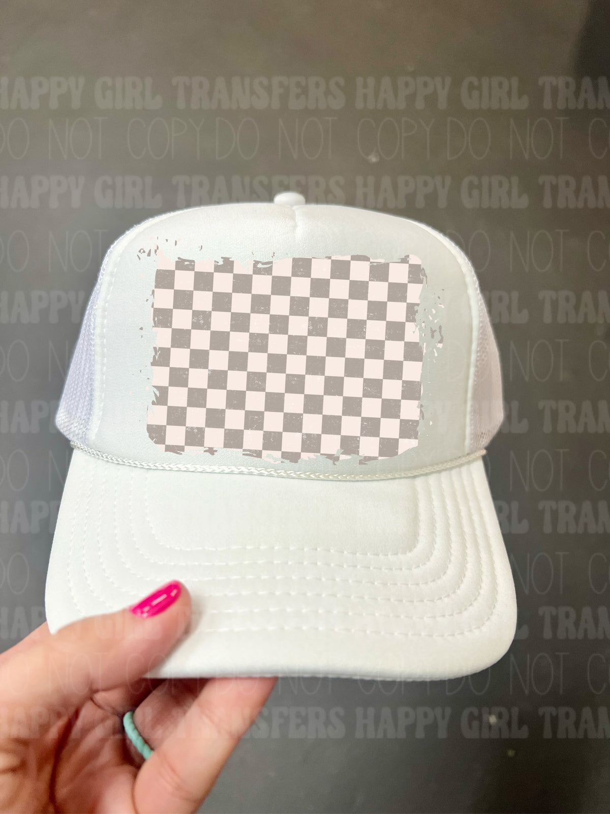 NEUTRAL CHECKERED - DTF TRANSFER