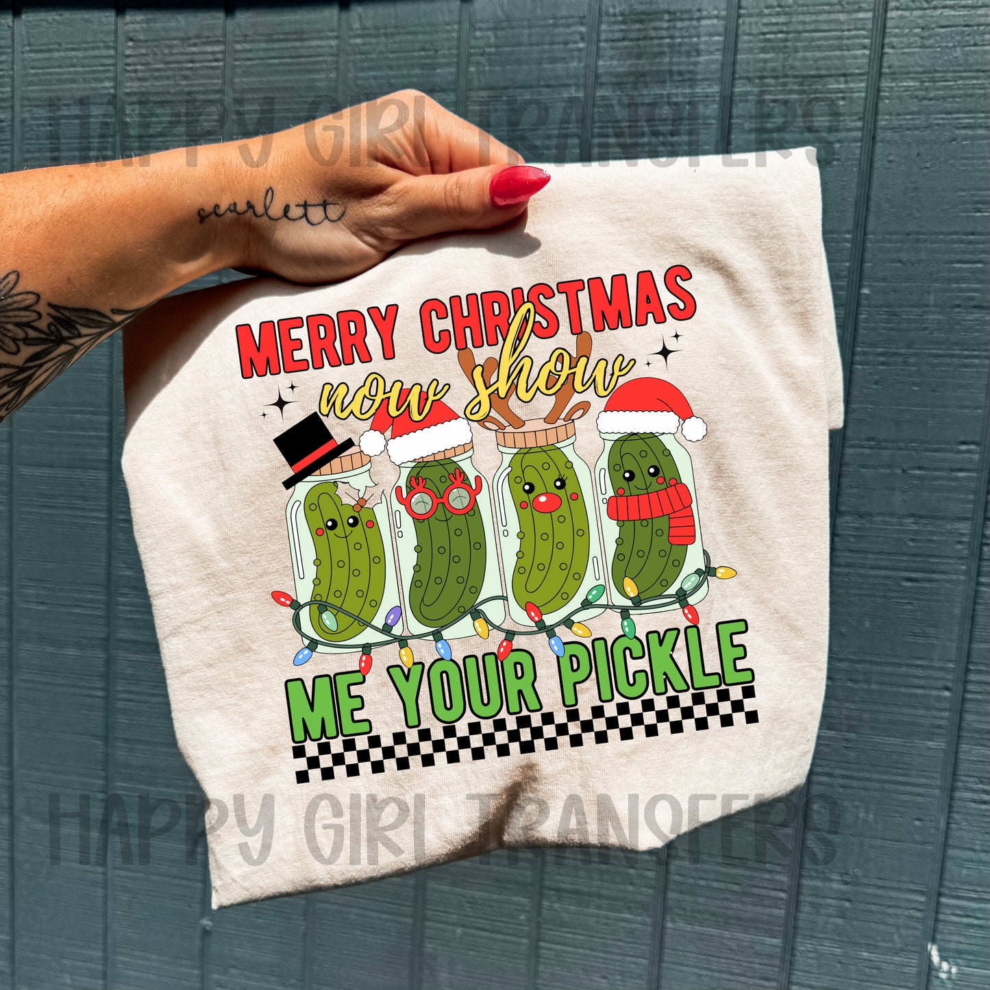 MERRY CHRISTMAS PICKLE - DTF TRANSFER