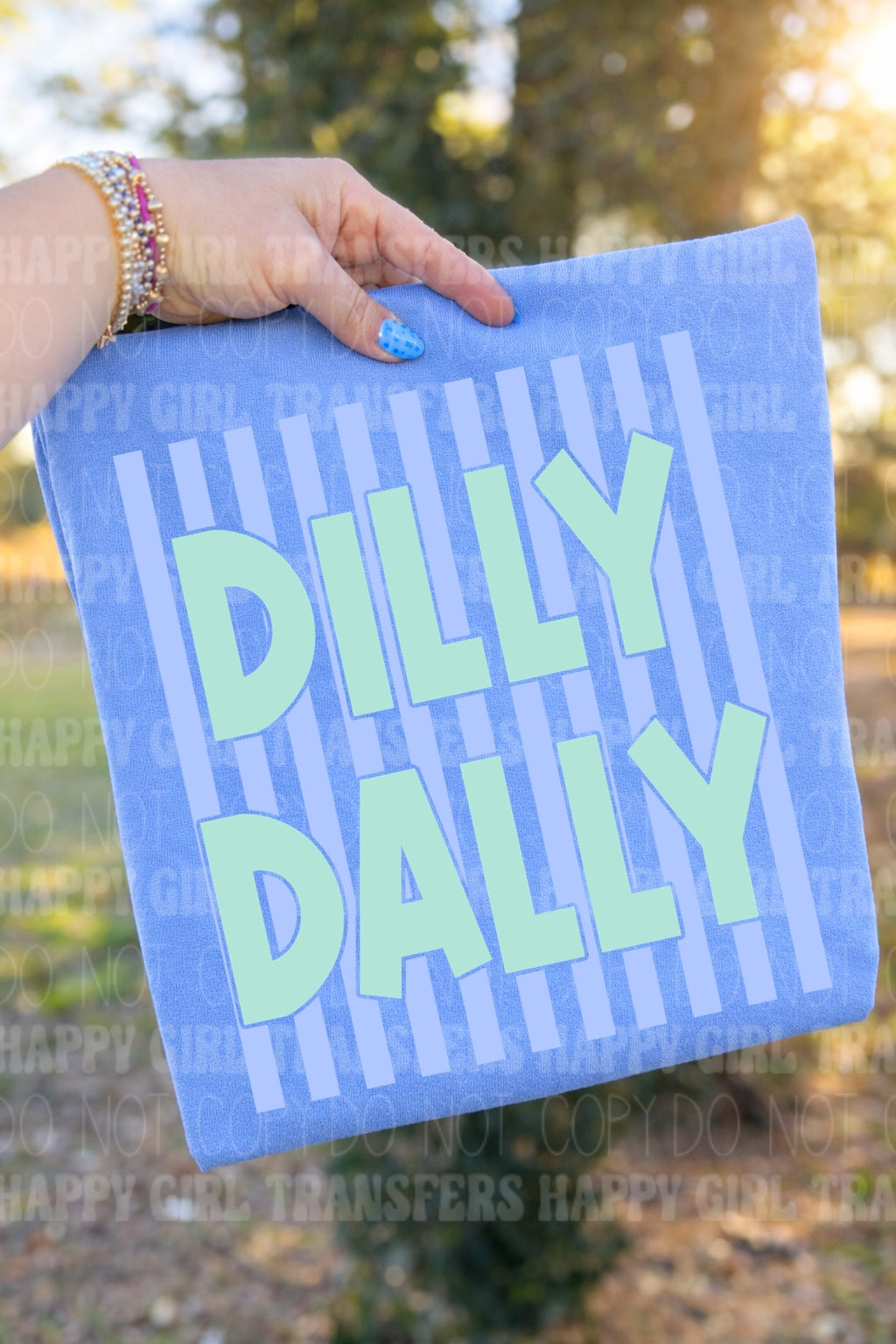 STRIPED DILLY DALLY - DTF TRANSFER