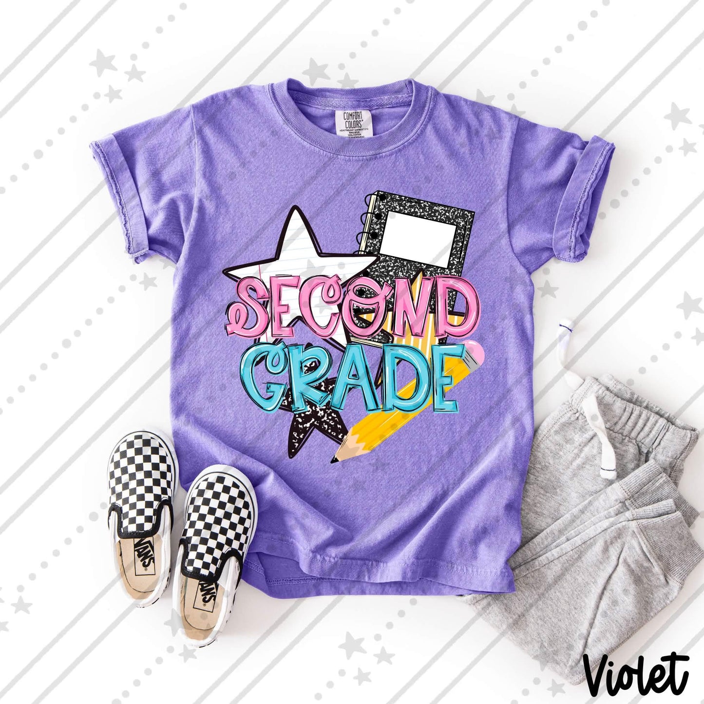 STARS GIRL 2ND GRADE - DTF TRANSFER
