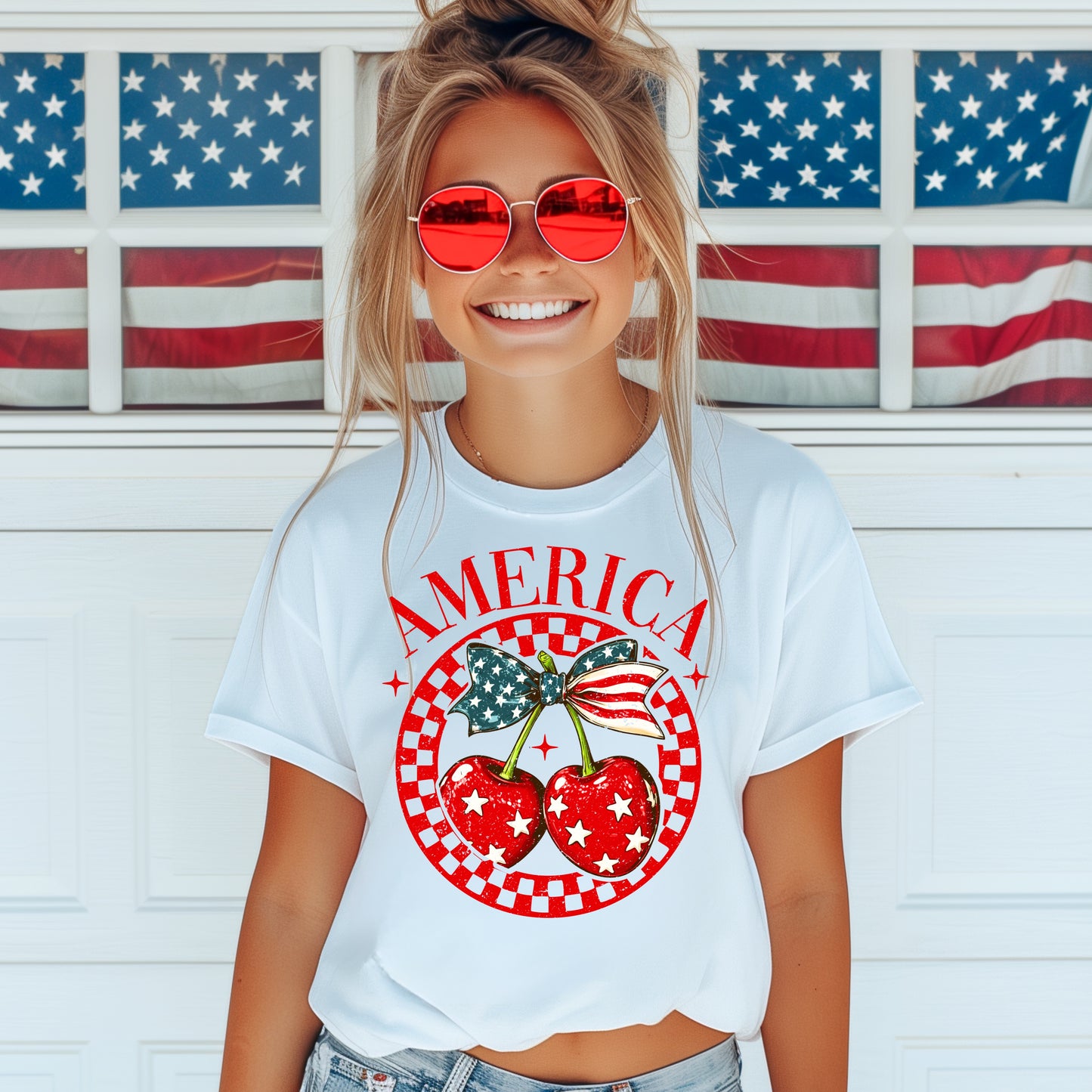 AMERICA CHERRY - DTF TRANSFER