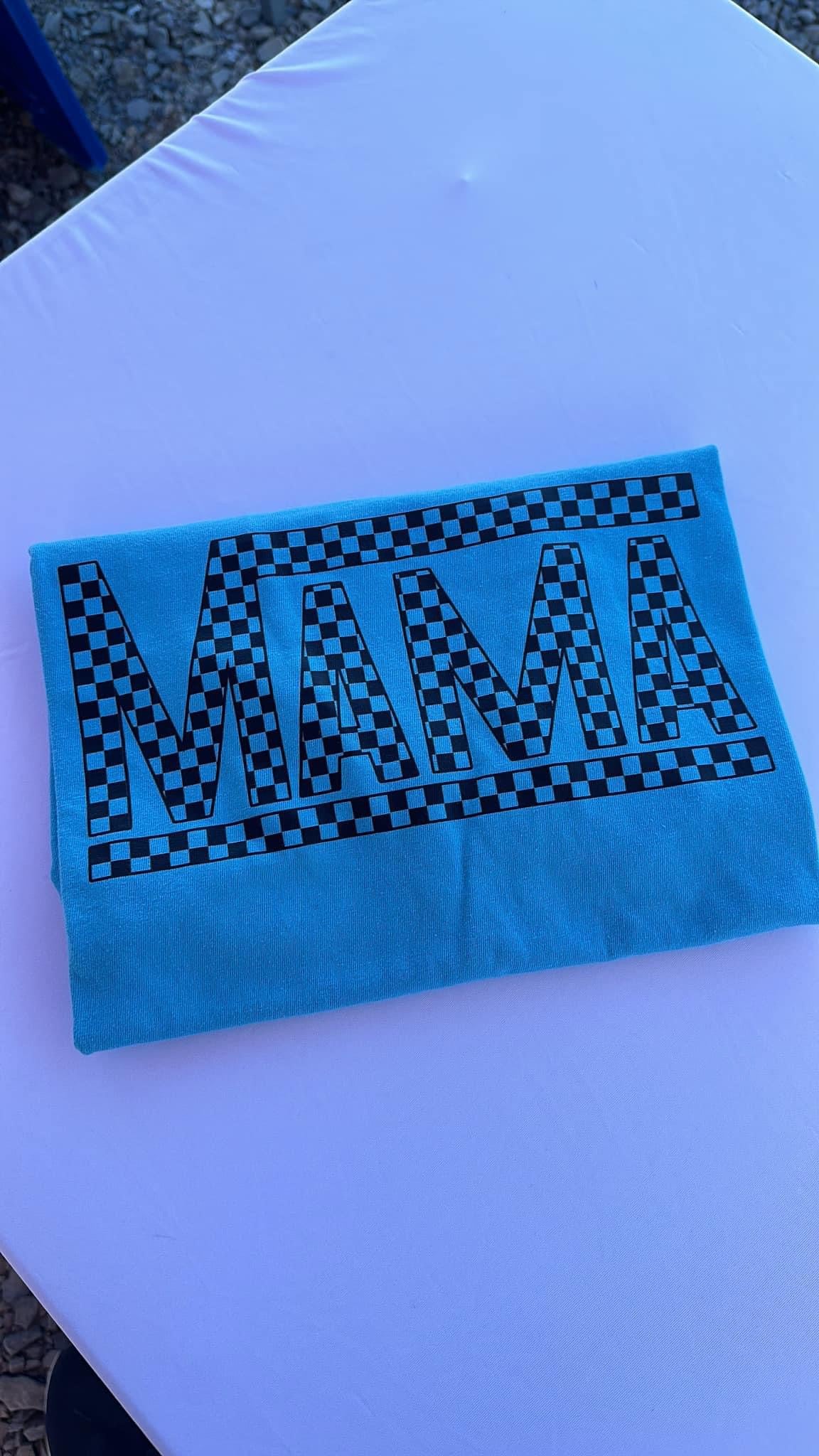 CHECKERED MAMA - DTF TRANSFER