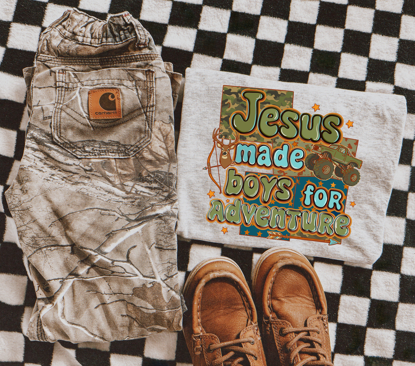 JESUS MADE BOYS FOR ADVENTURE - DTF TRANSFER