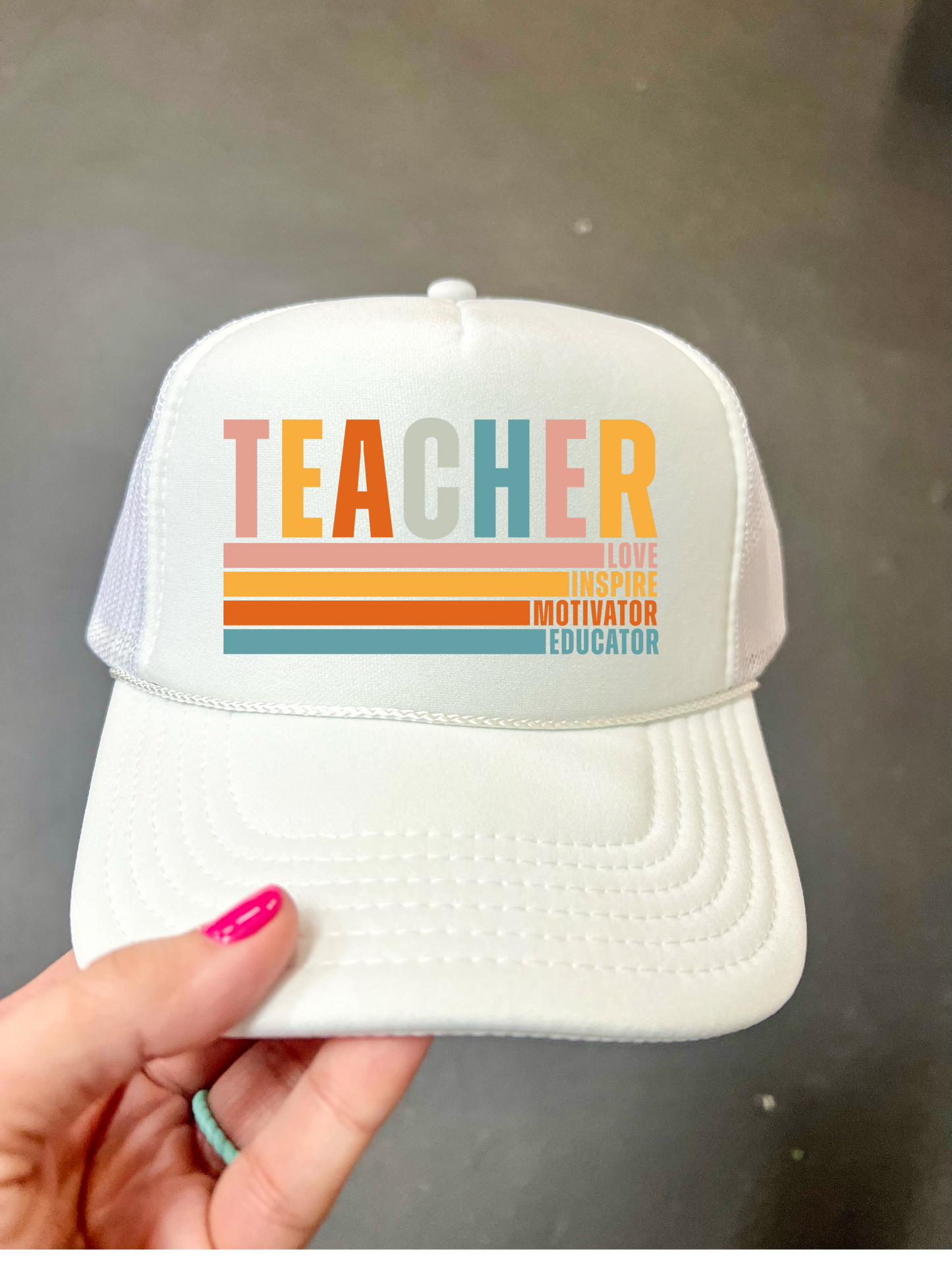 TEACHER: LOVE, INSPIRE, MOTIVATOR, EDUCATOR - DTF TRANSFER