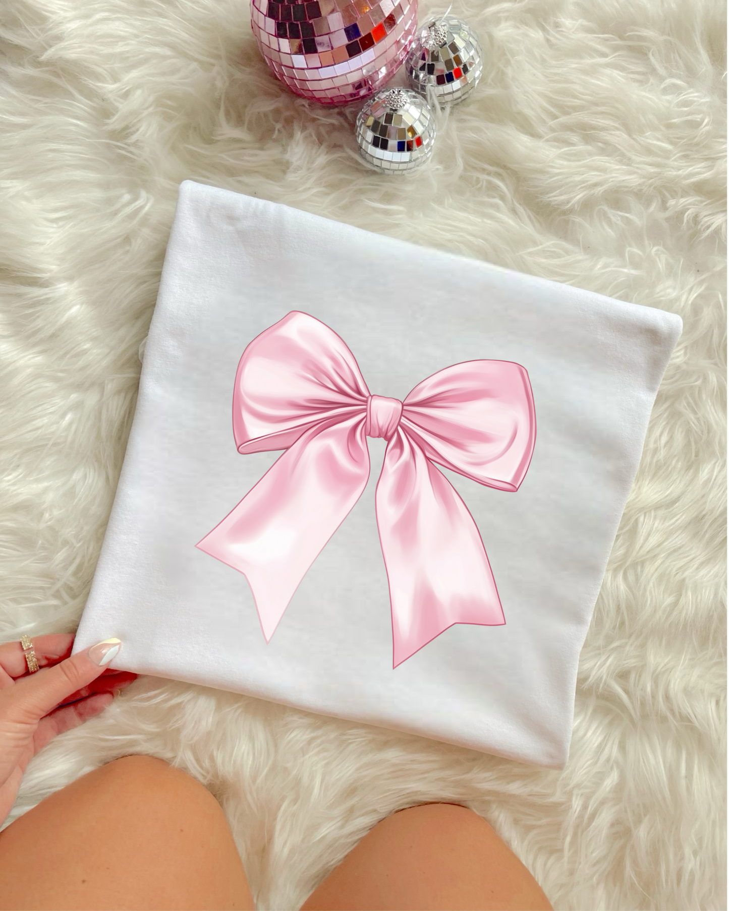 LIGHT PINK BOW - DTF TRANSFER