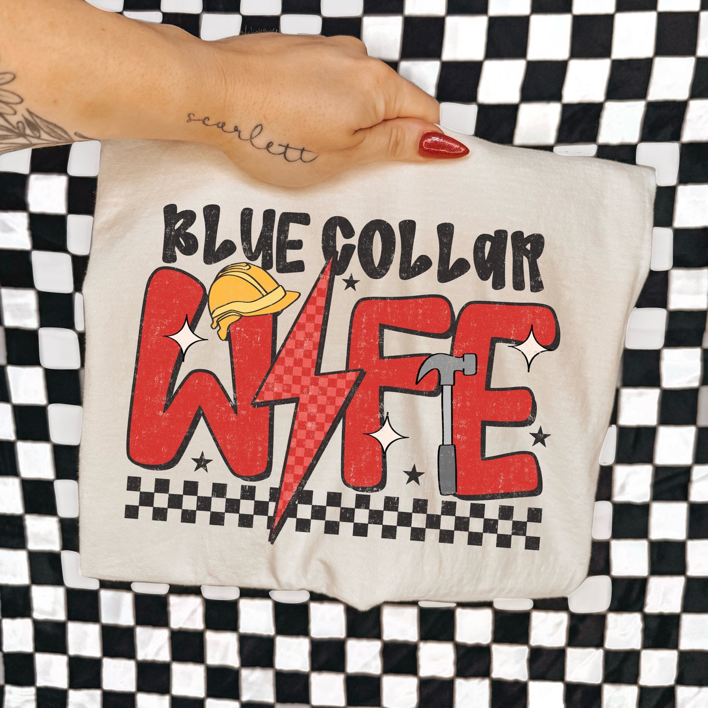 BLUE COLLAR WIFE - DTF TRANSFER