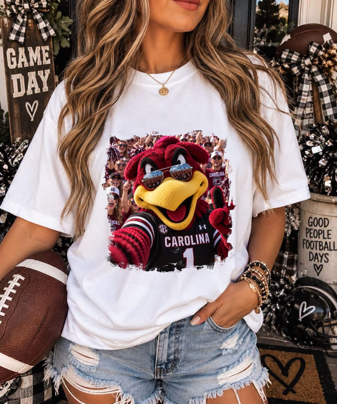 CAROLINA GAMECOCKS SELFIE - DTF TRANSFER