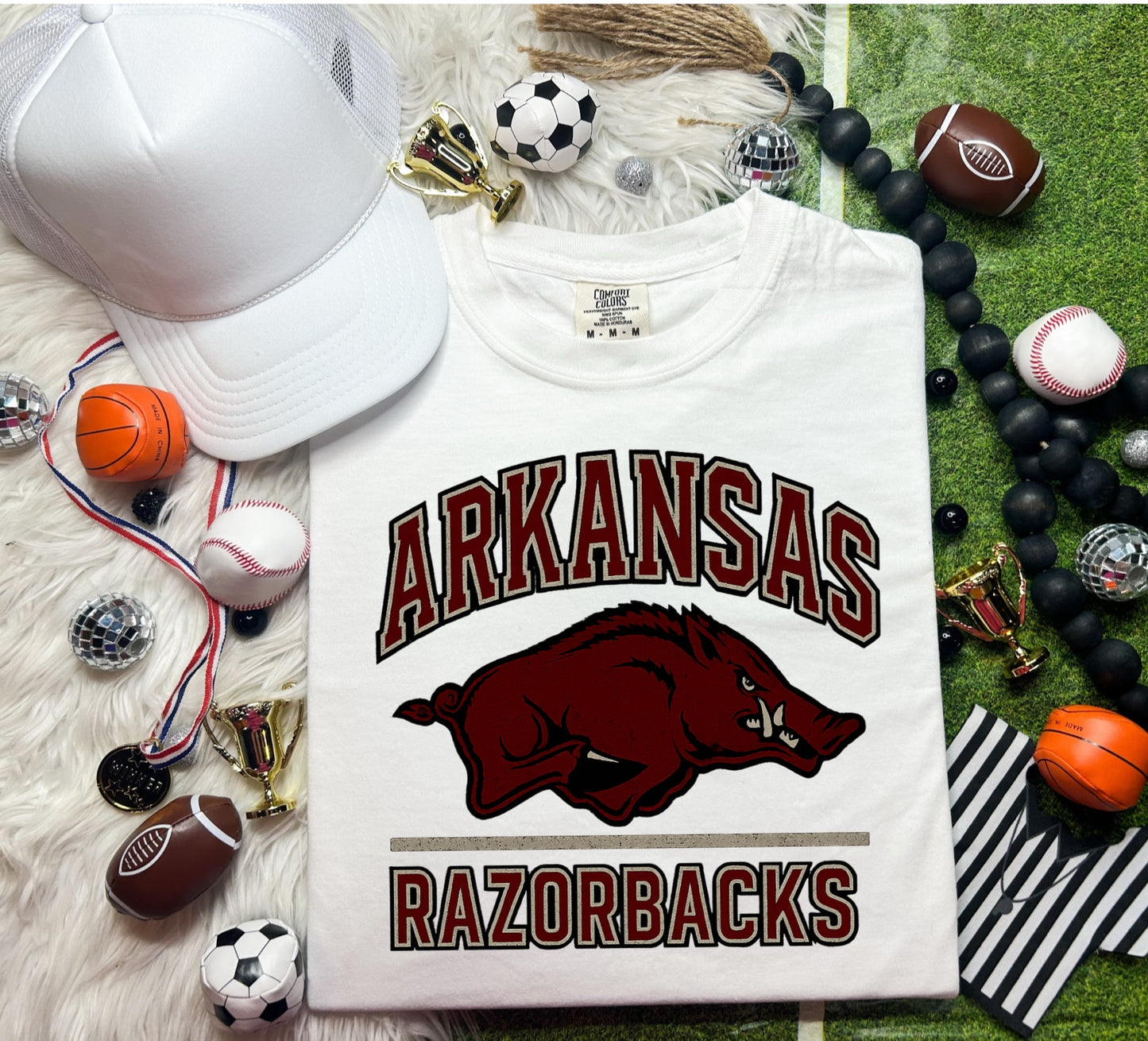 BOLD COLOR ARKANSAS RAZORBACKS - DTF TRANSFER