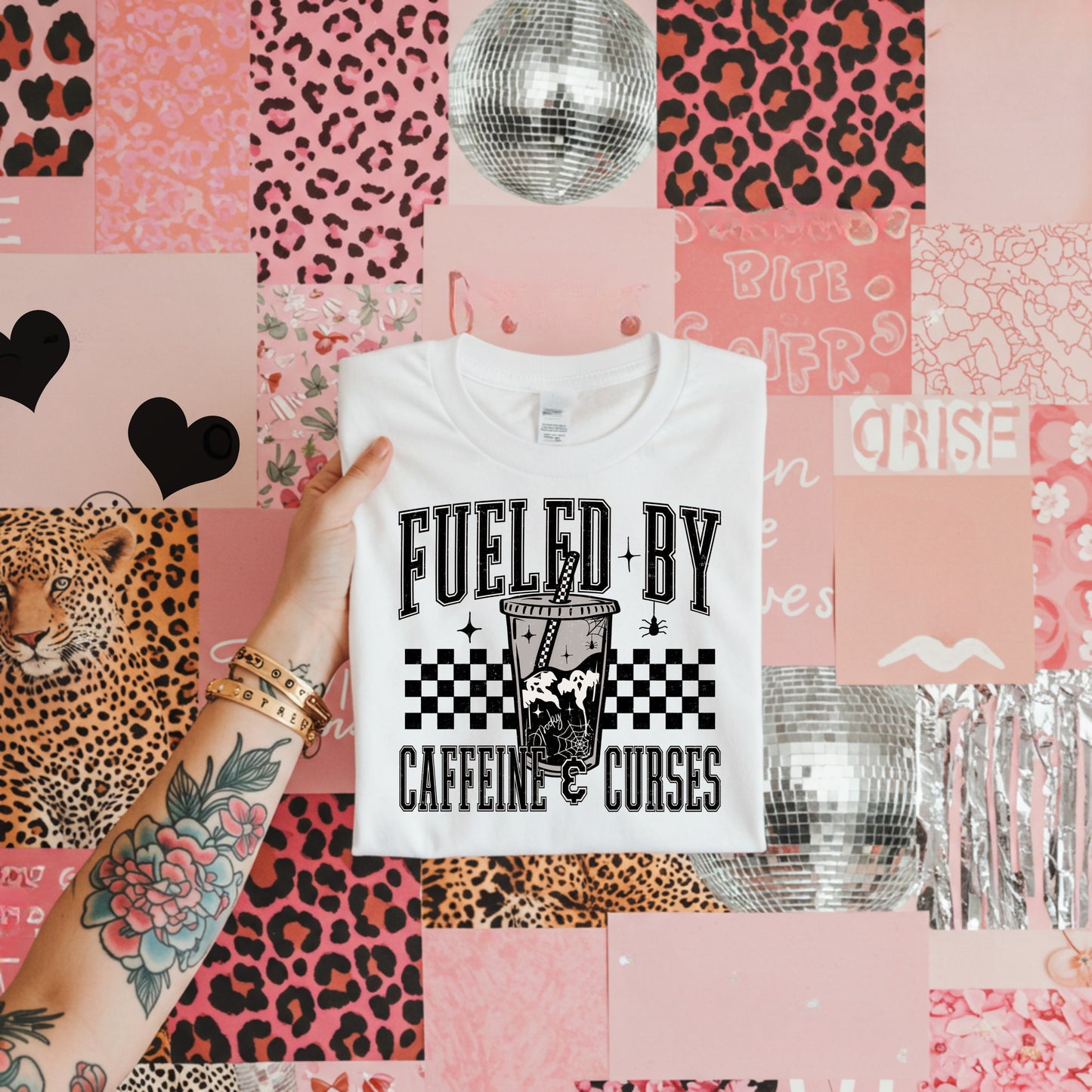 FUELED BY CAFFEINE AND CURSES - DTF TRANSFER