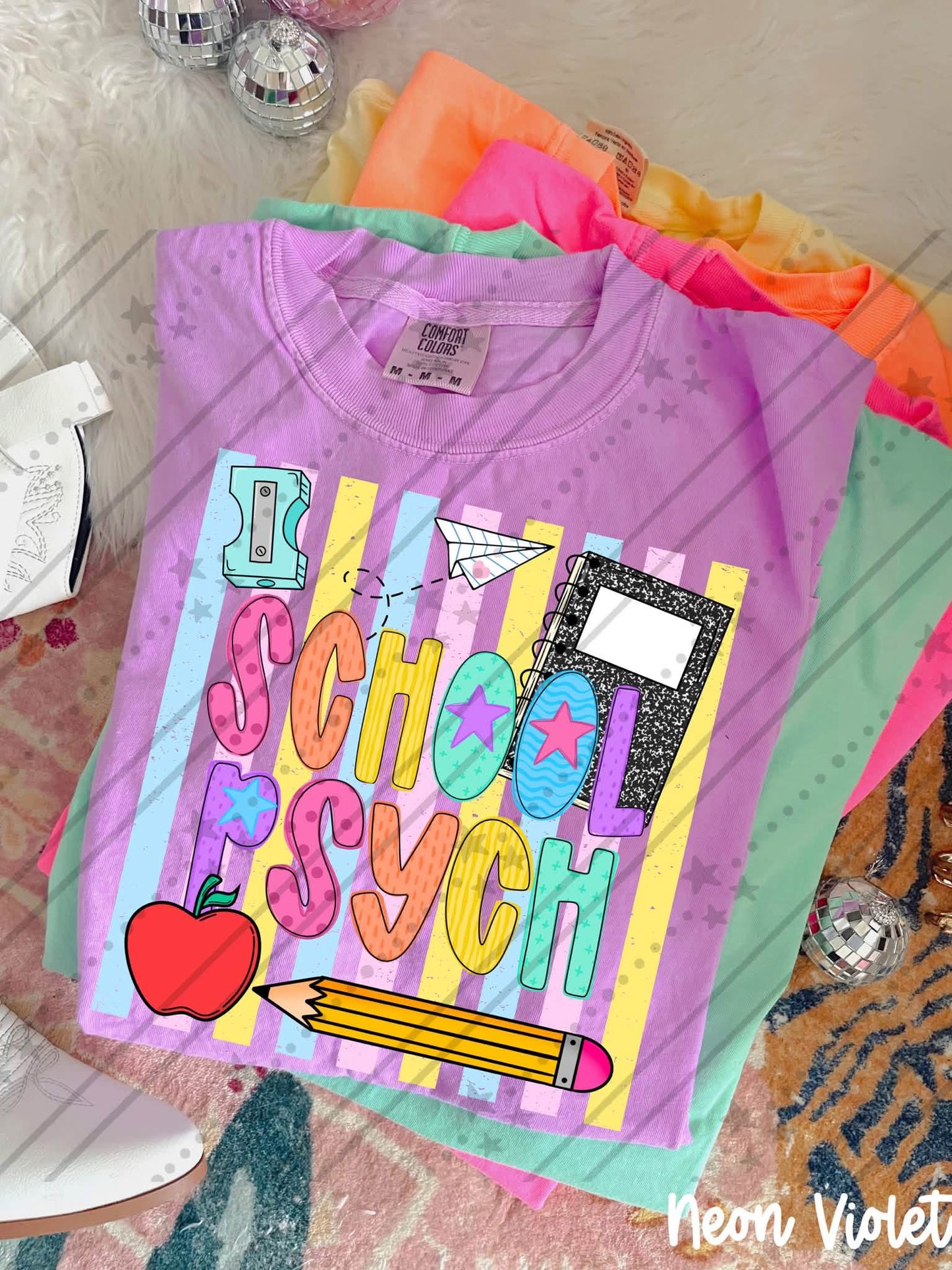 NEON SCHOOL PSYCH - DTF TRANSFER