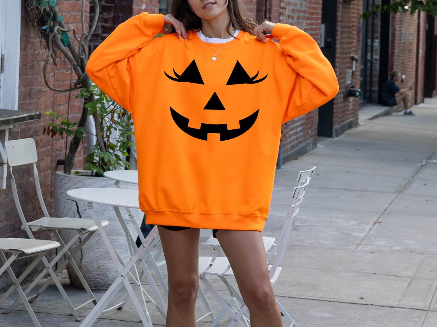 JACK-O-LANTERN WITH LASHES - DTF TRANSFER