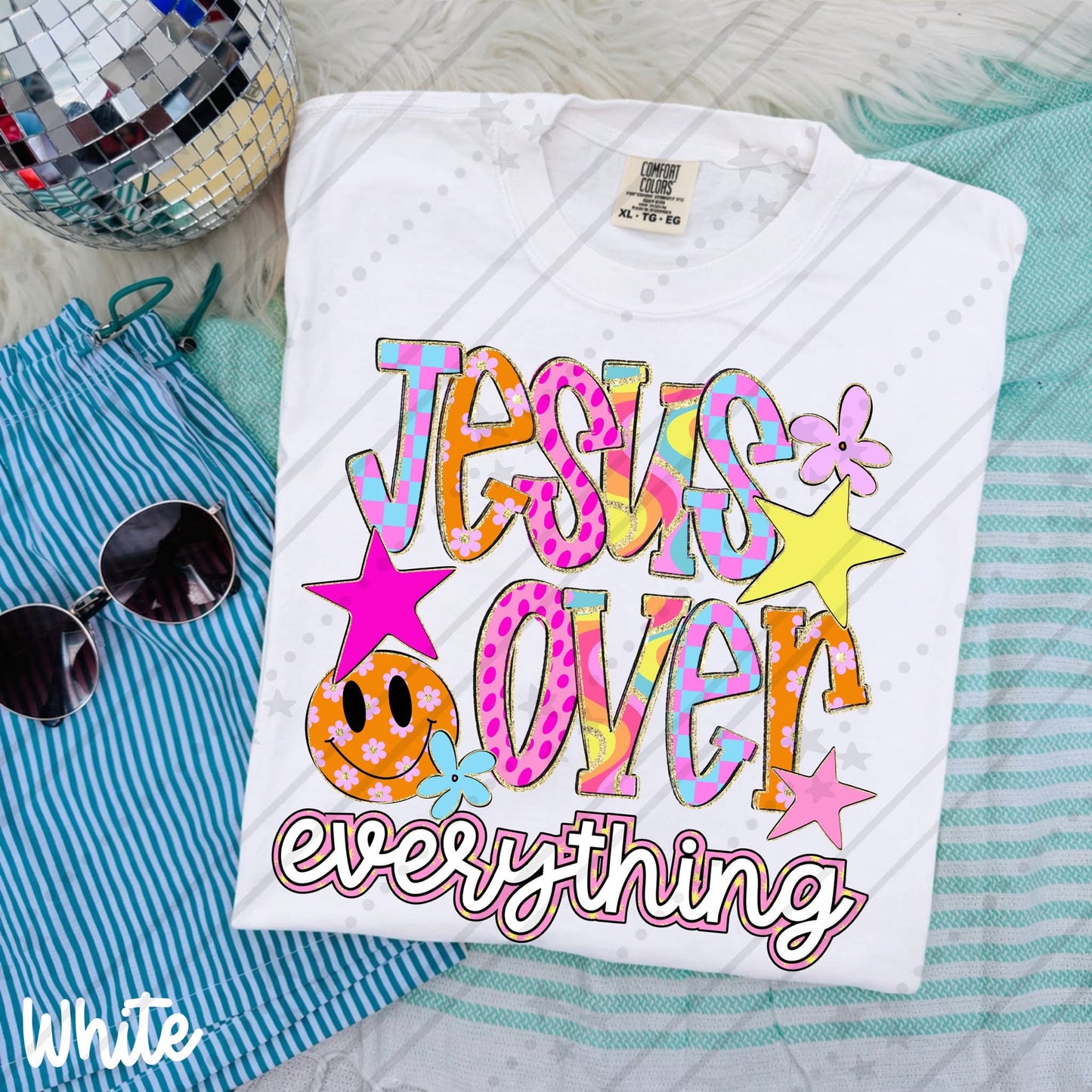 JESUS OVER EVERYTHING - DTF TRANSFER