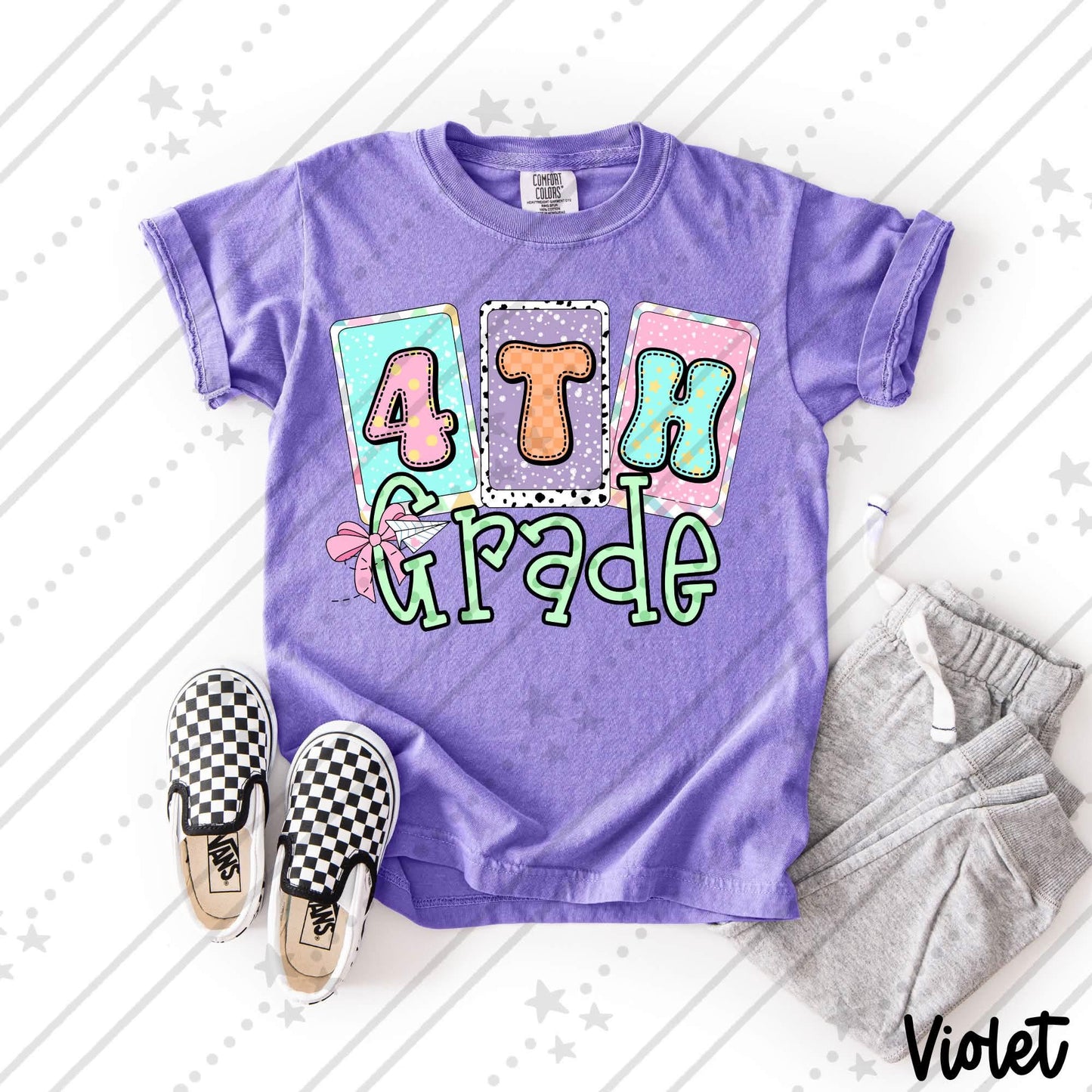 PASTEL 4TH GRADE - DTF TRANSFER