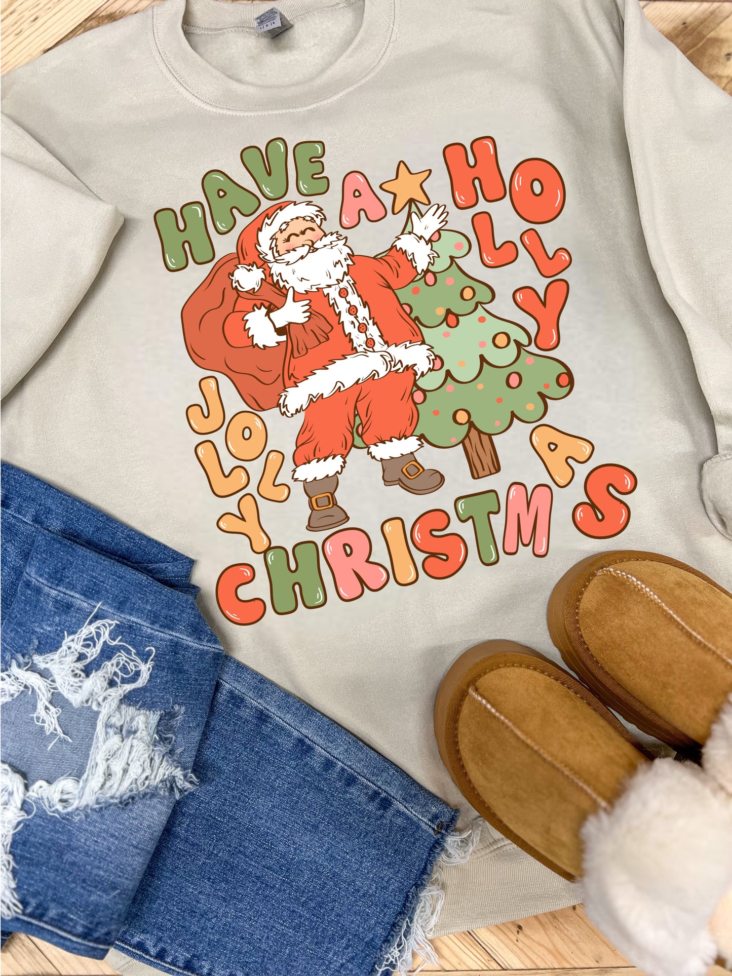 HAVE A HOLLY JOLLY CHRISTMAS - DTF TRANSFER