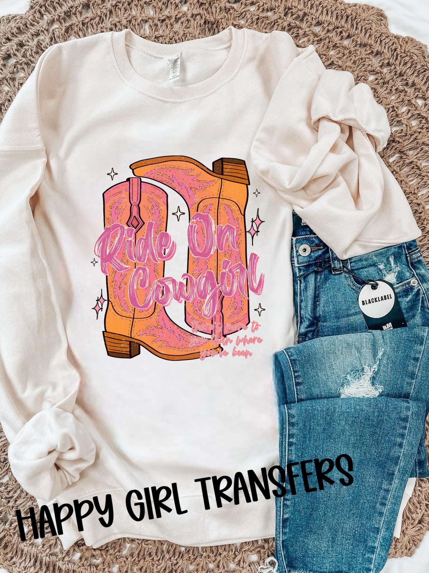RIDE ON COWGIRL - DTF TRANSFER