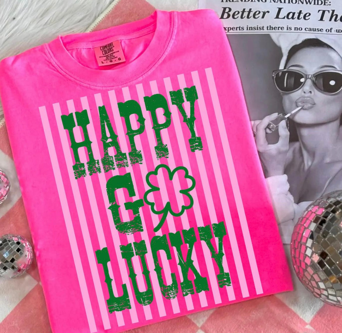 HAPPY GO LUCKY - DTF TRANSFER