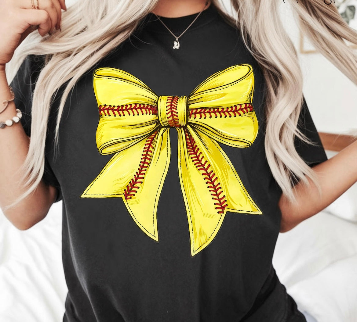 SOFTBALL BOW - DTF TRANSFER