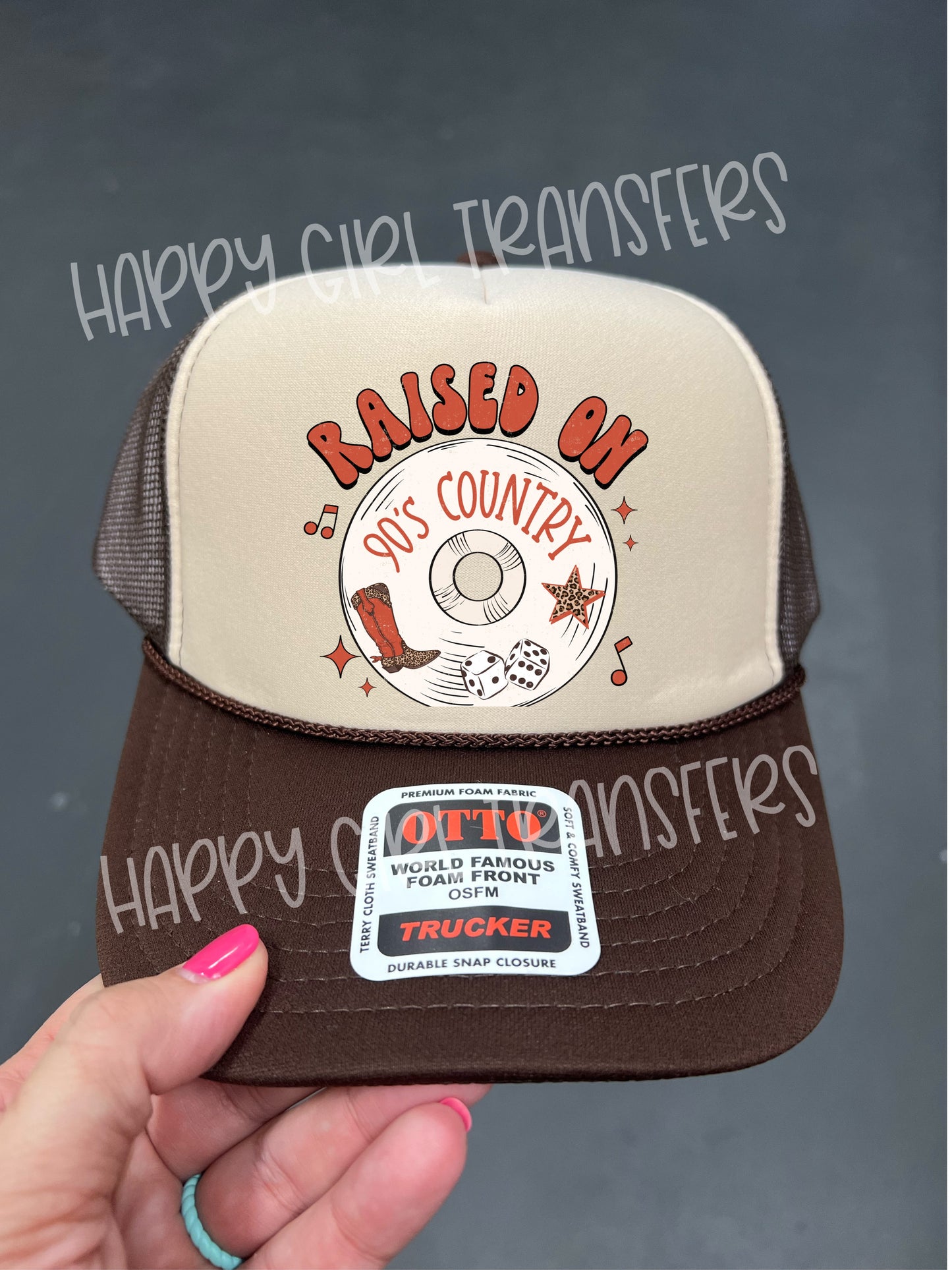 RAISED ON 90’s COUNTRY COLLAGE - DTF TRANSFER