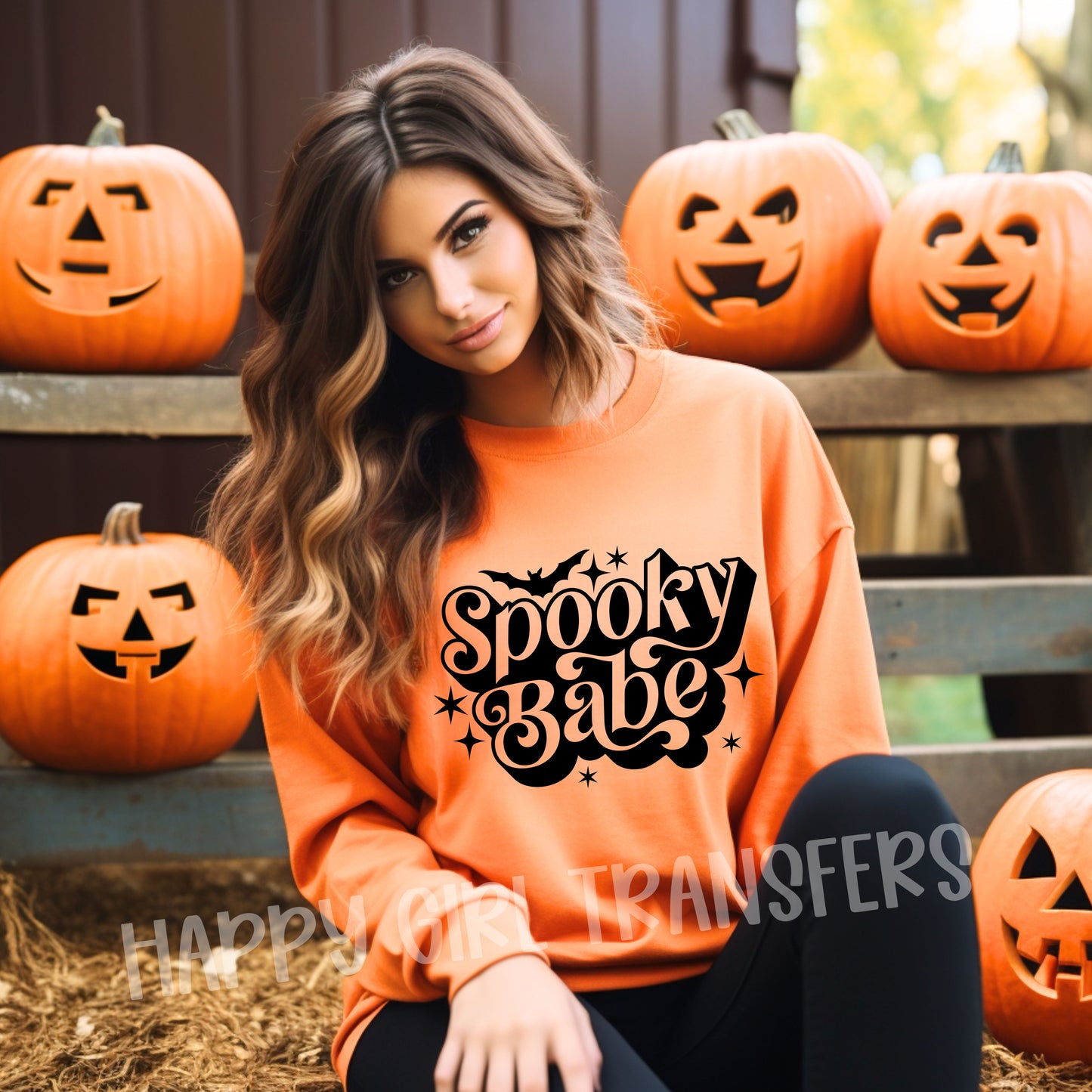 SPOOKY BABE - DTF TRANSFER