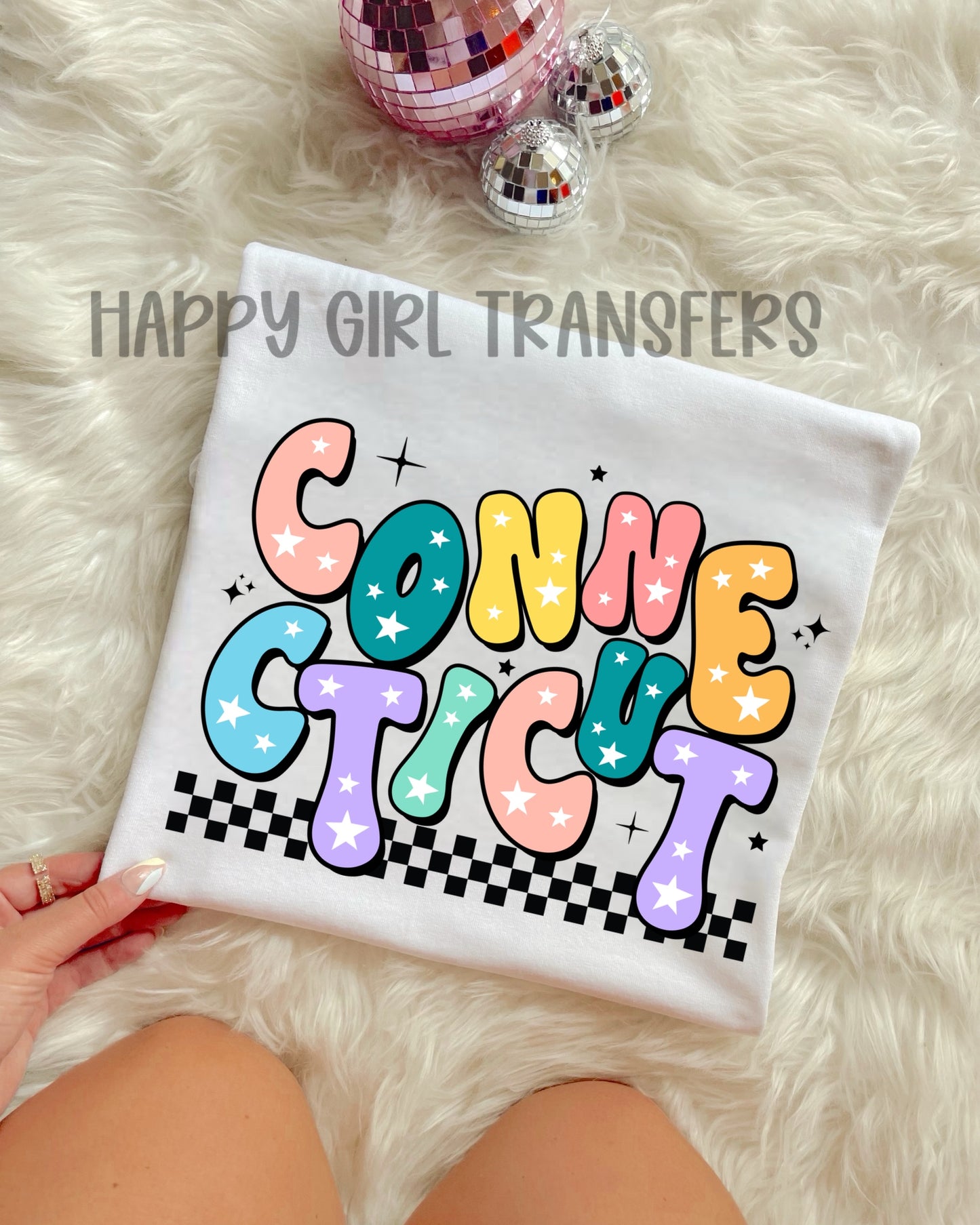 RETRO CONNECTICUT - DTF TRANSFER