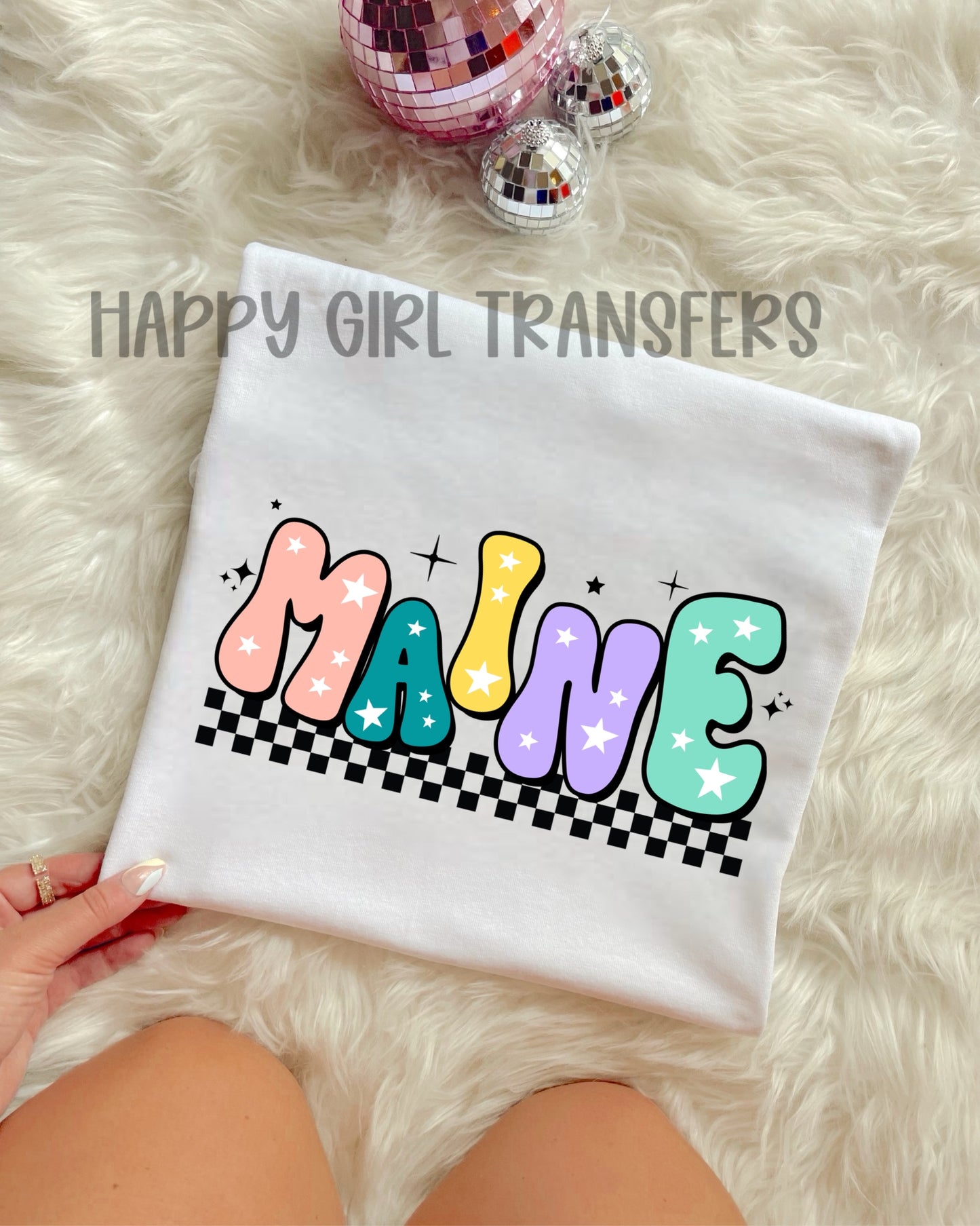 RETRO MAINE - DTF TRANSFER