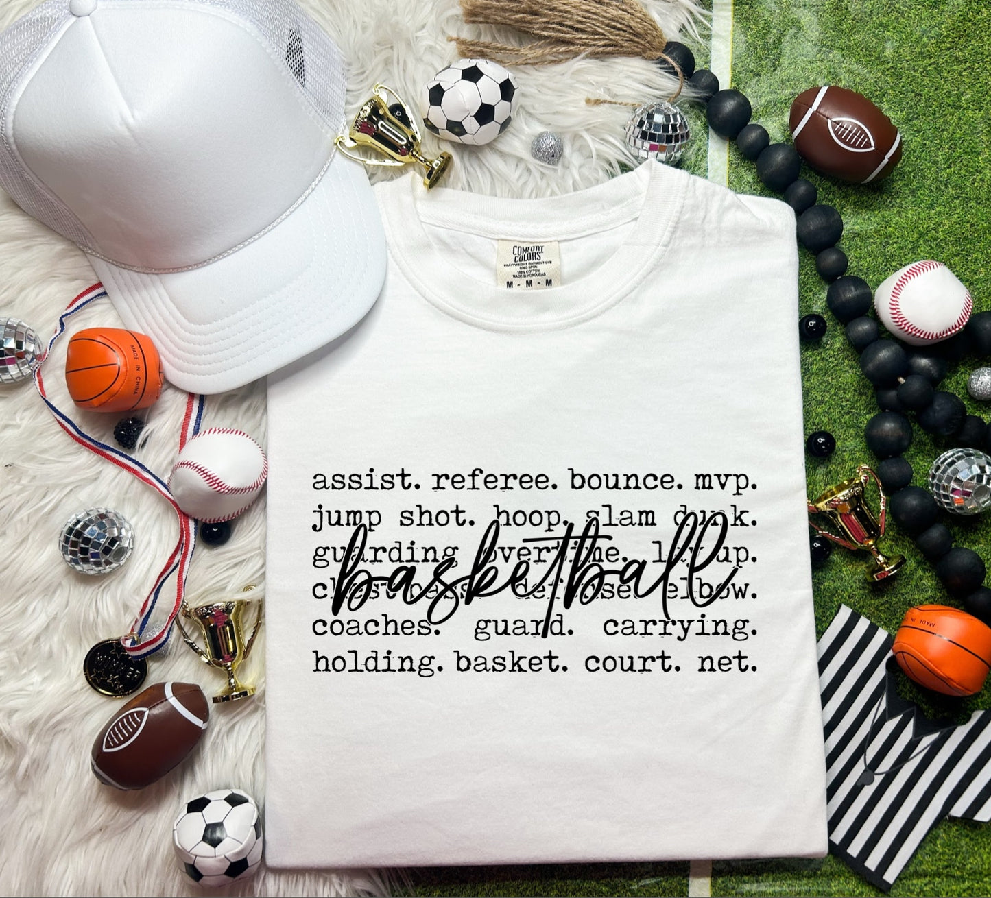 BASKETBALL TYPOGRAPHY - DTF TRANSFER