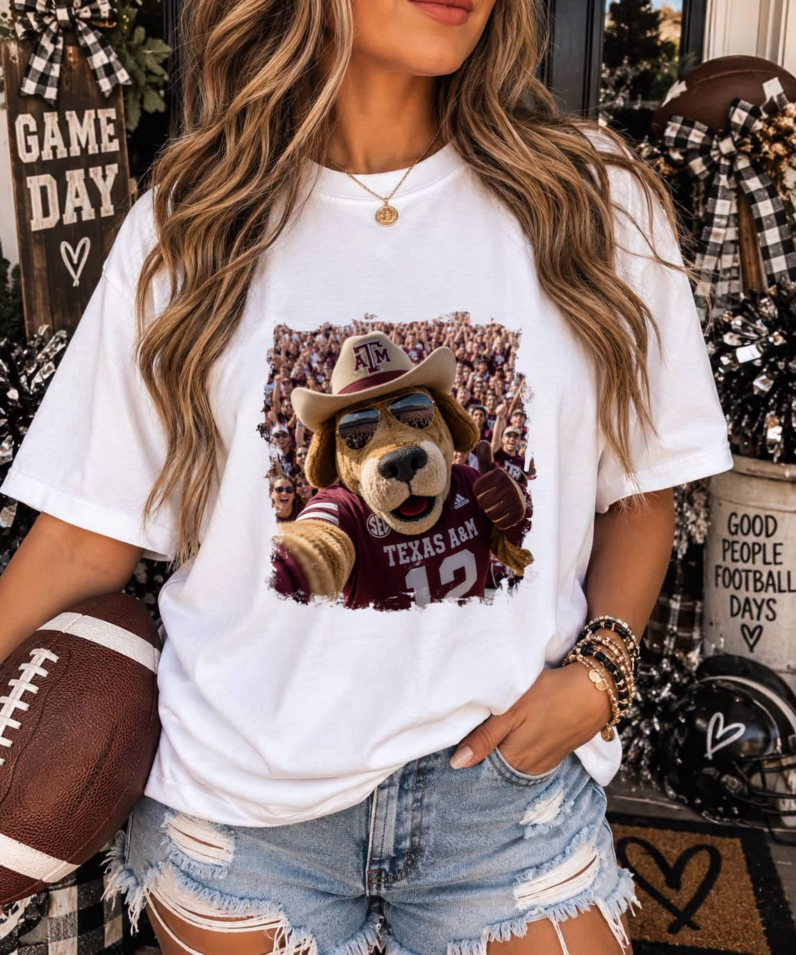TEXAS A&M AGGIES SELFIE - DTF TRANSFER