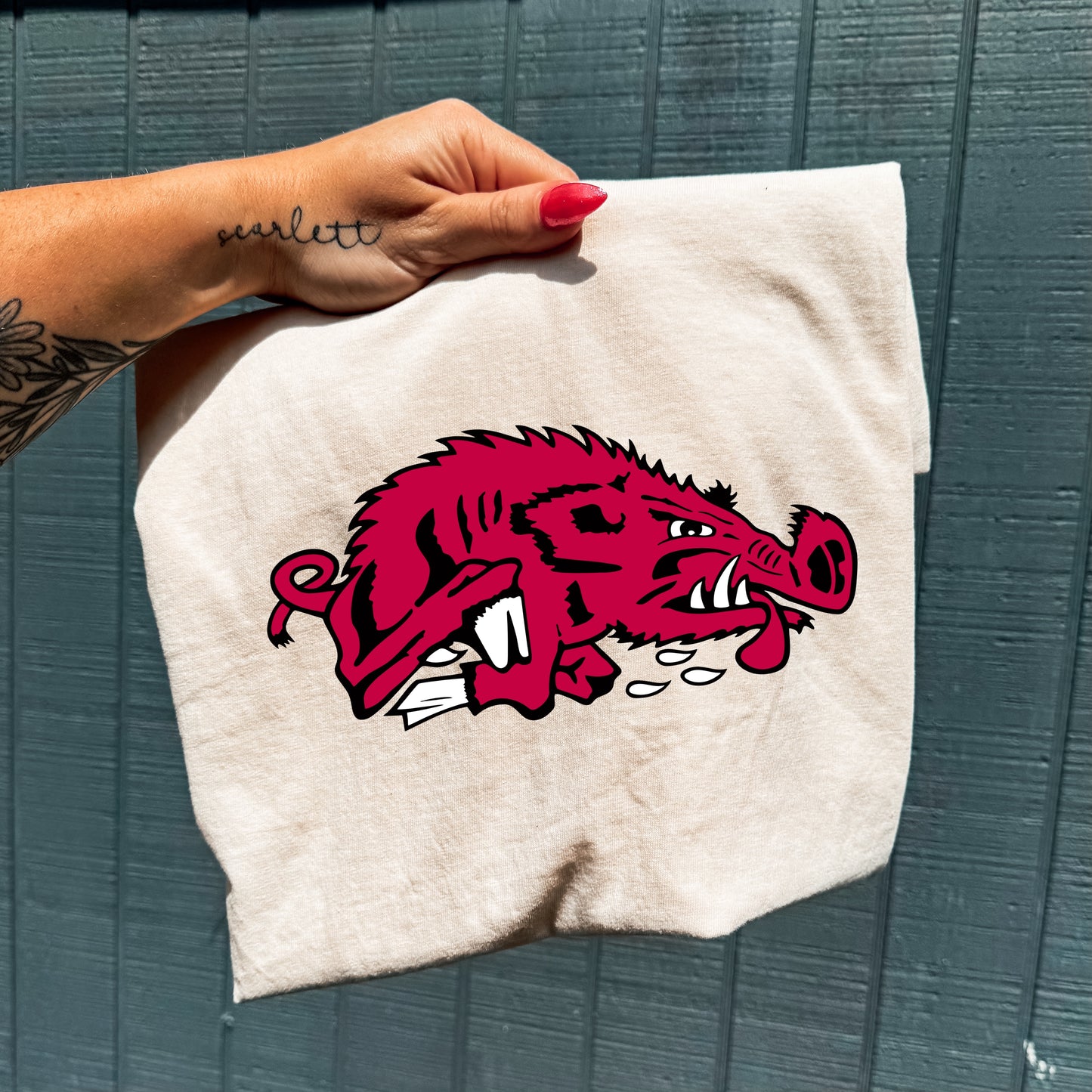 SLOBBERING RAZORBACK - DTF TRANSFER
