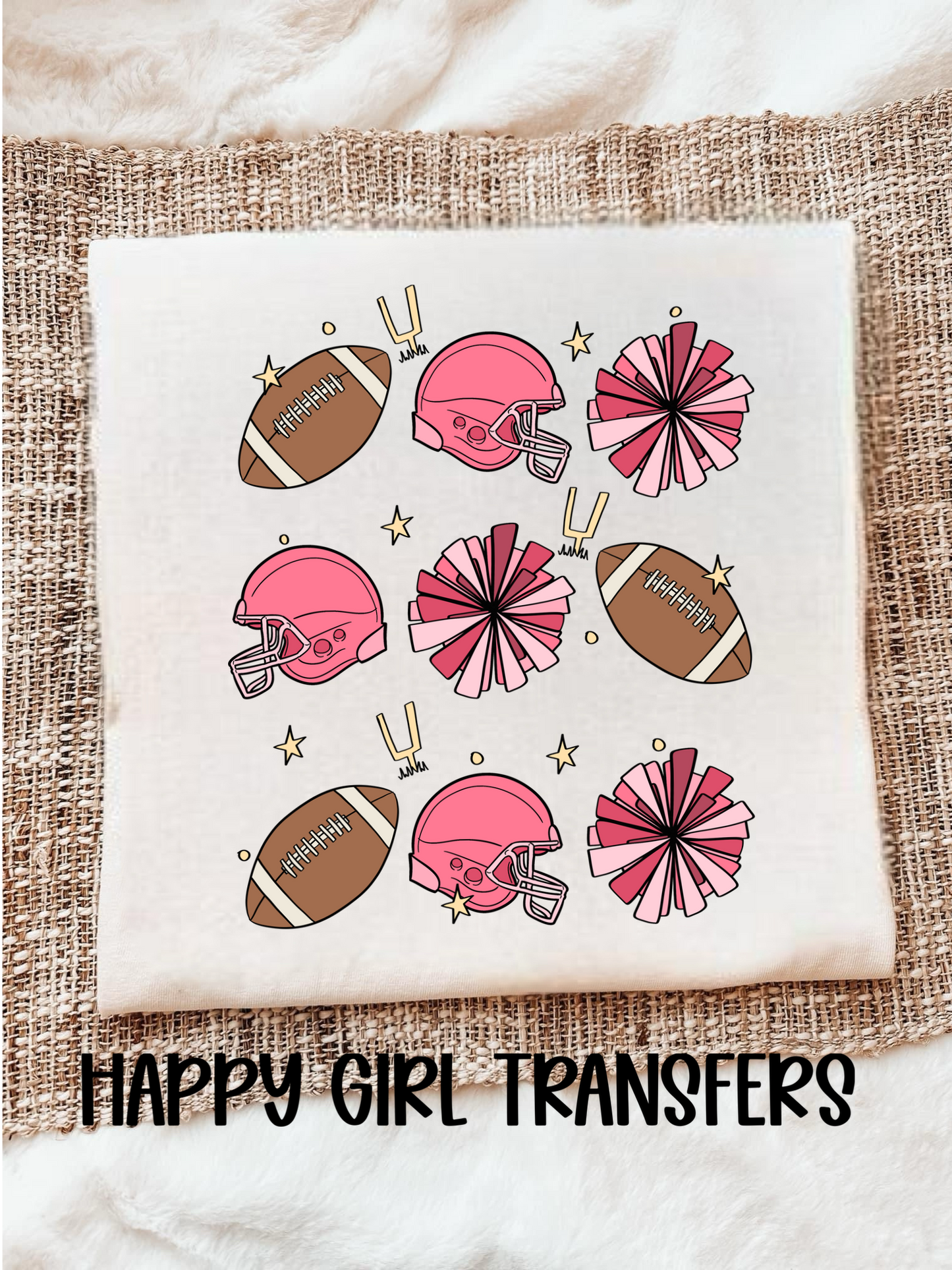 PINK FOOTBALL - DTF TRANSFER