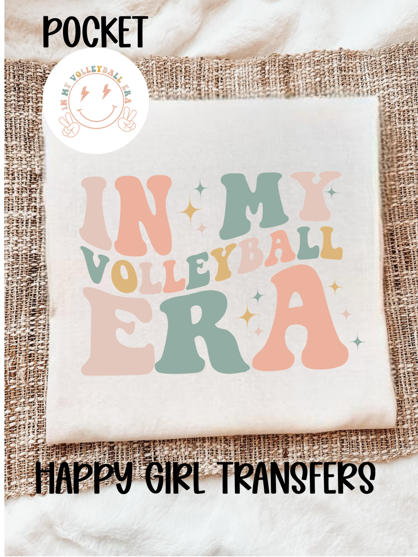 IN MY VOLLEYBALL ERA (pastel)- DTF TRANSFER