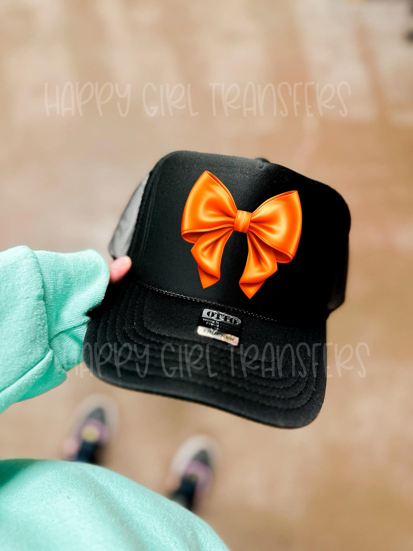 ORANGE BOW - DTF TRANSFER