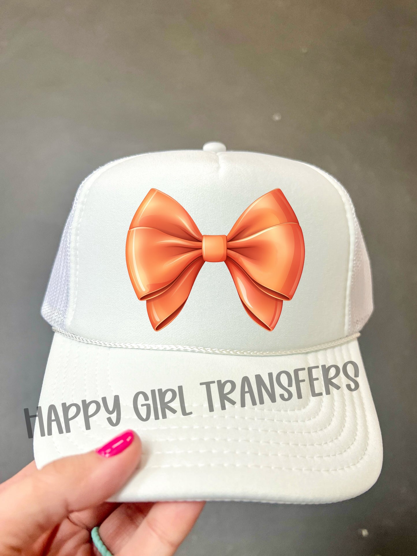 ORANGE BOW - DTF TRANSFER