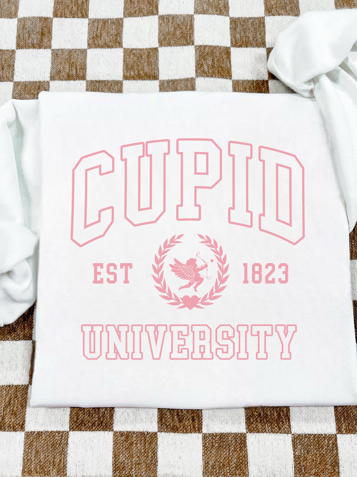 CUPID UNIVERSITY LIGHT PINK - DTF TRANSFER
