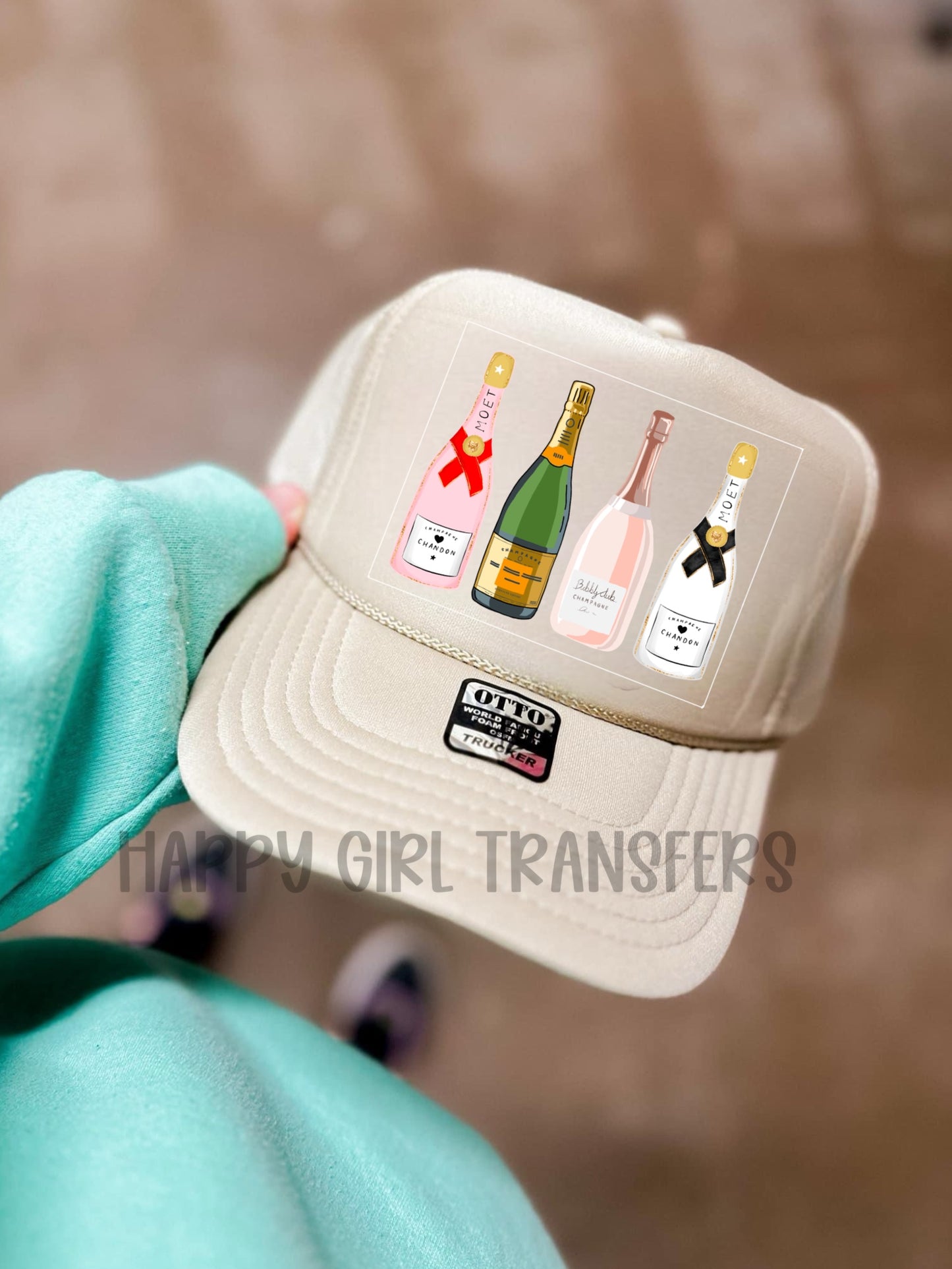 WINE BOTTLES- DTF TRANSFER