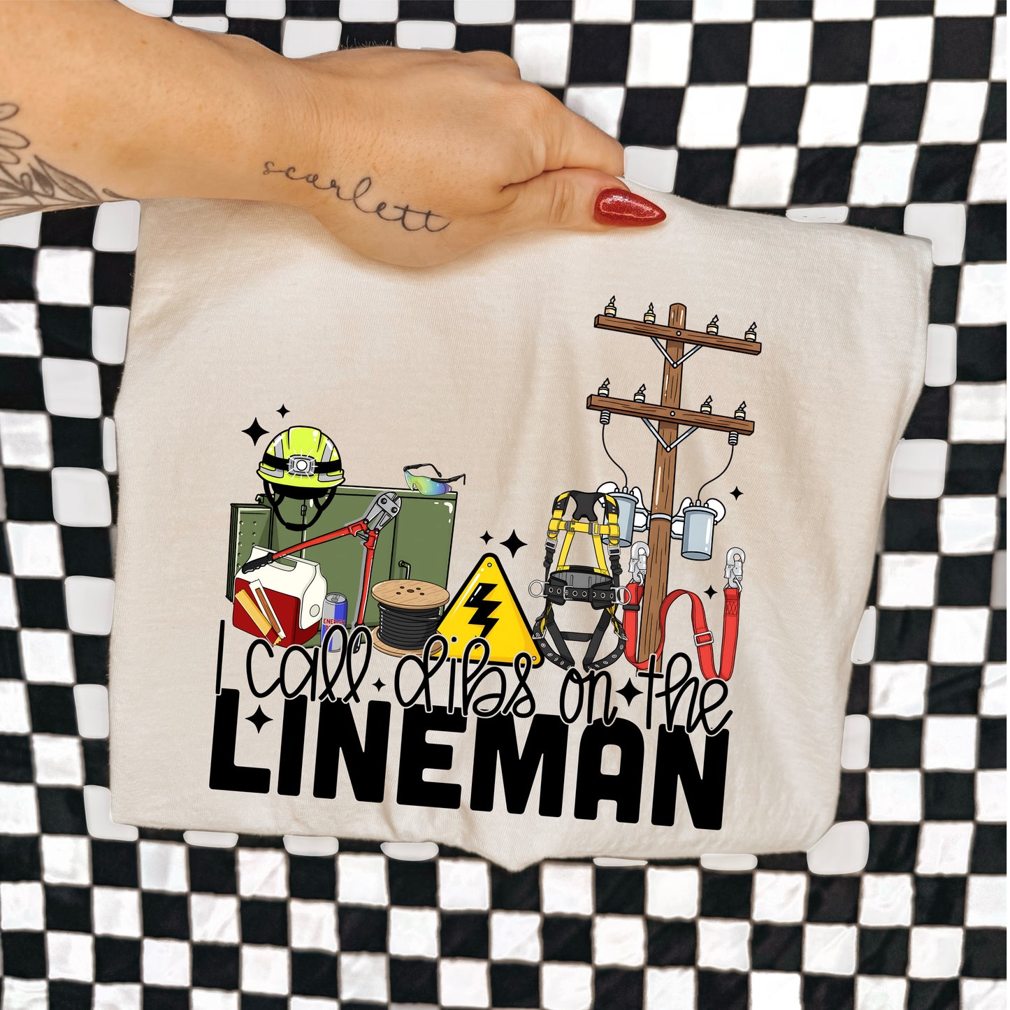 DIBS ON THE LINEMAN - DTF TRANSFER