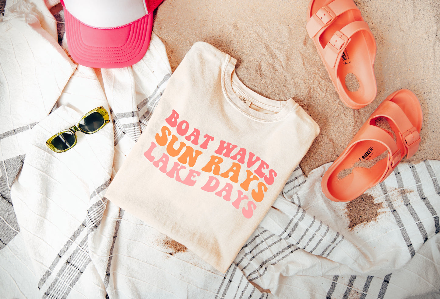 BOAT WAVES, SUN RAYS, LAKE DAYS - DTF TRANSFER