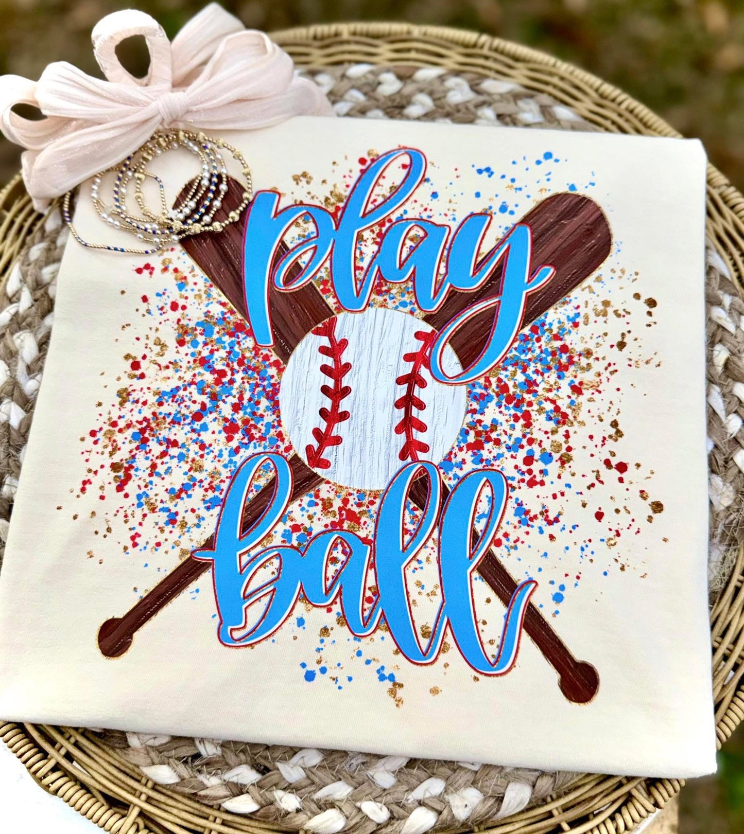 PLAY BALL WITH BATS - DTF TRANSFER