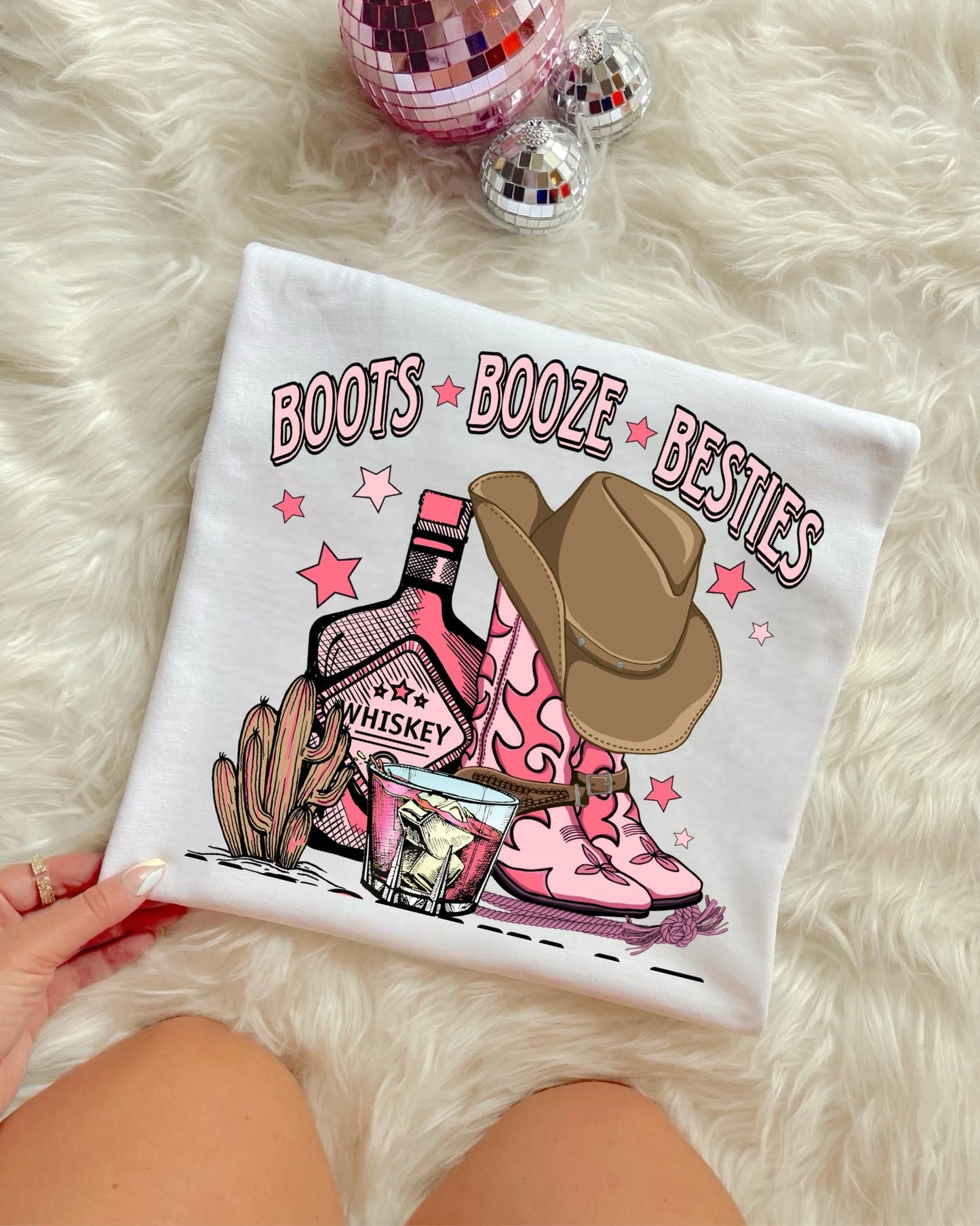 BOOTS * BOOZE * BESTIE - DTF TRANSFER