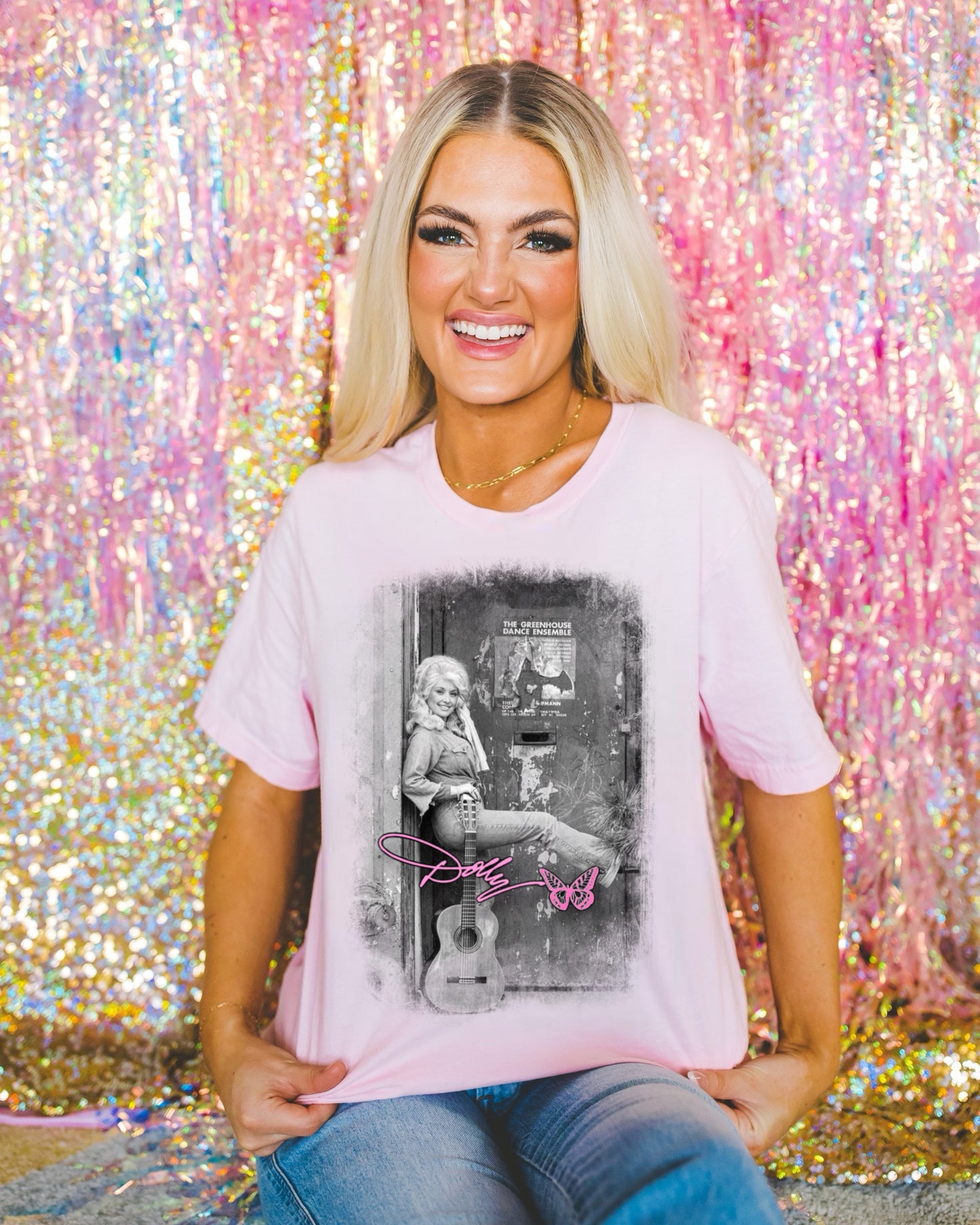 DOLLY WITH BUTTERFLY - DTF TRANSFER