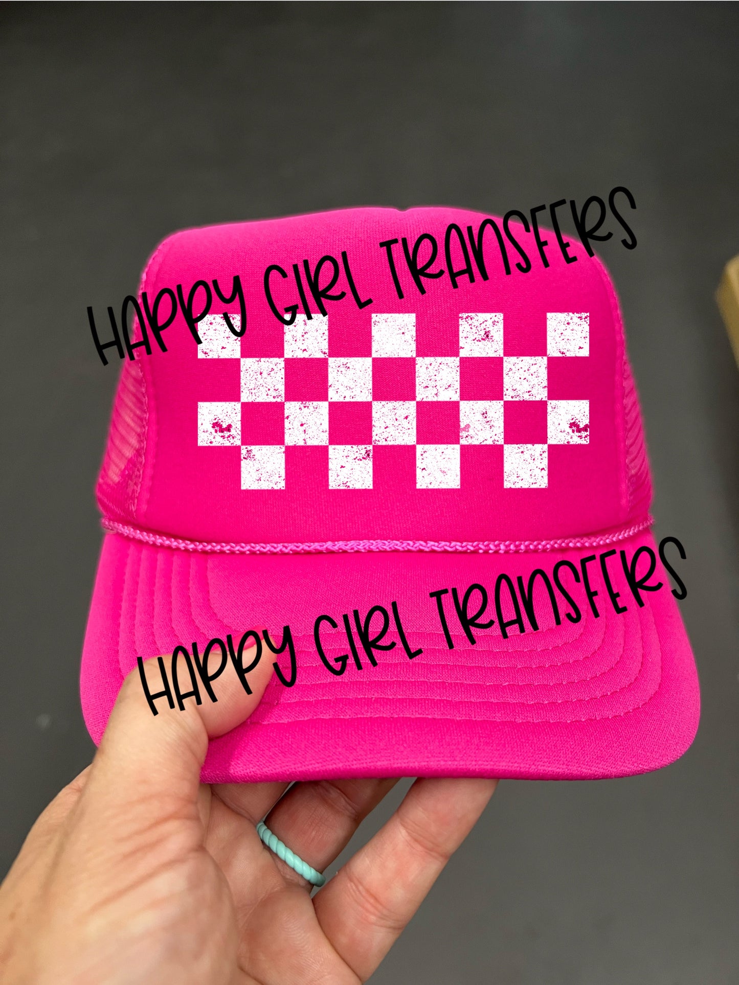 DISTRESSED CHECKERED - DTF TRANSFER